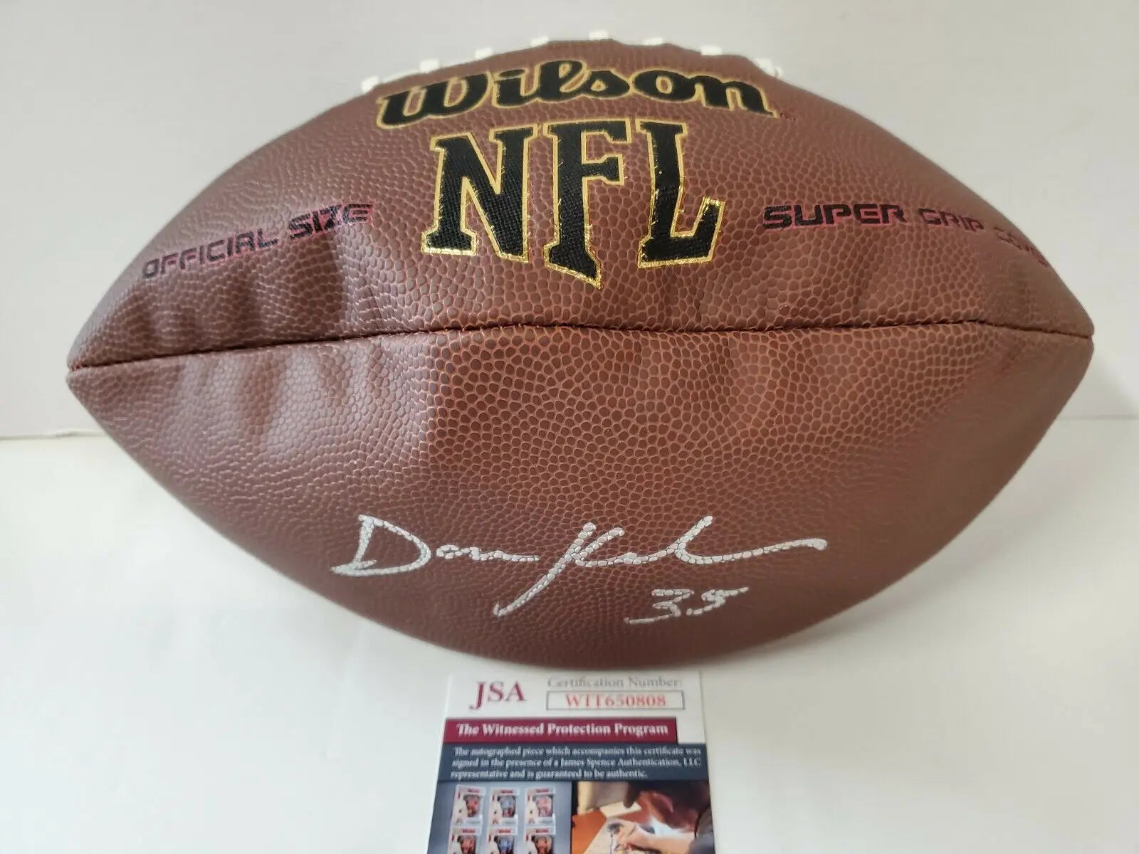 Pittsburgh Steelers Dan Kreider Autographed Signed Football Jsa Coa – MVP  Authentics