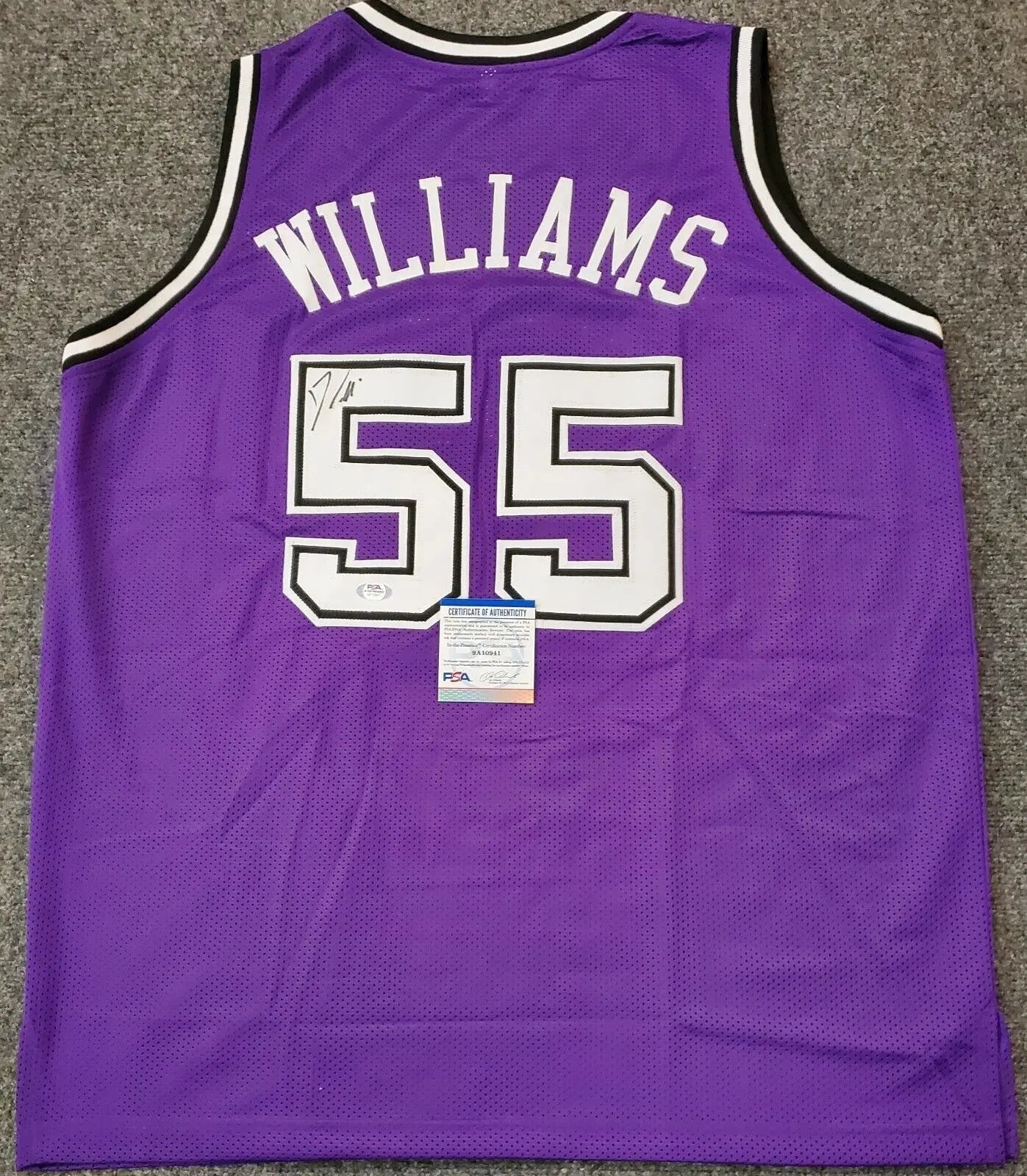 Autographed/Signed Jason Williams Sacramento White Basketball Jersey PSA/DNA  COA at 's Sports Collectibles Store