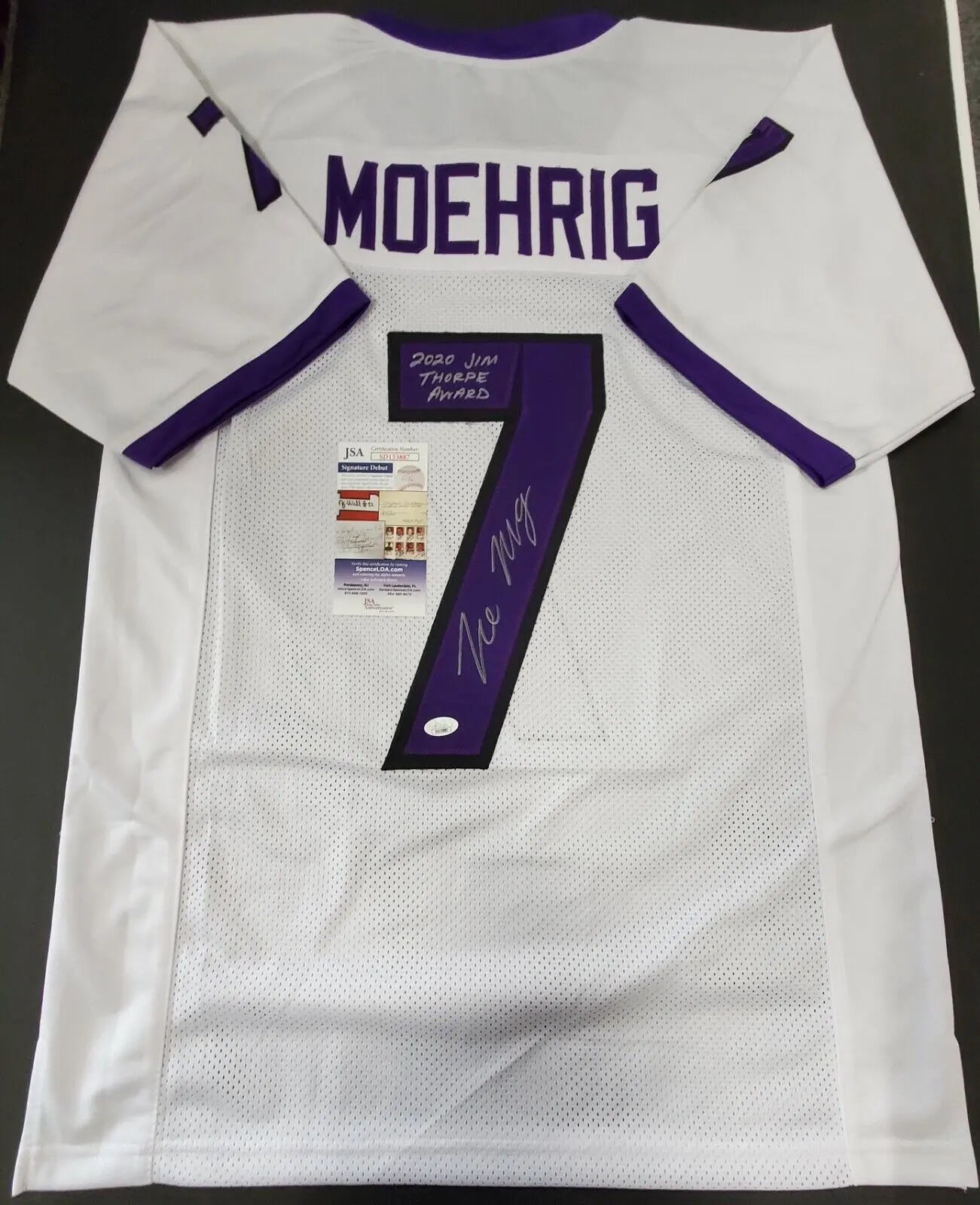 Trevon Moehrig Signed Jersey (JSA)