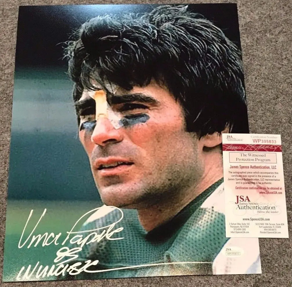 VINCE PAPALE AUTOGRAPHED PHILADELPHIA EAGLES