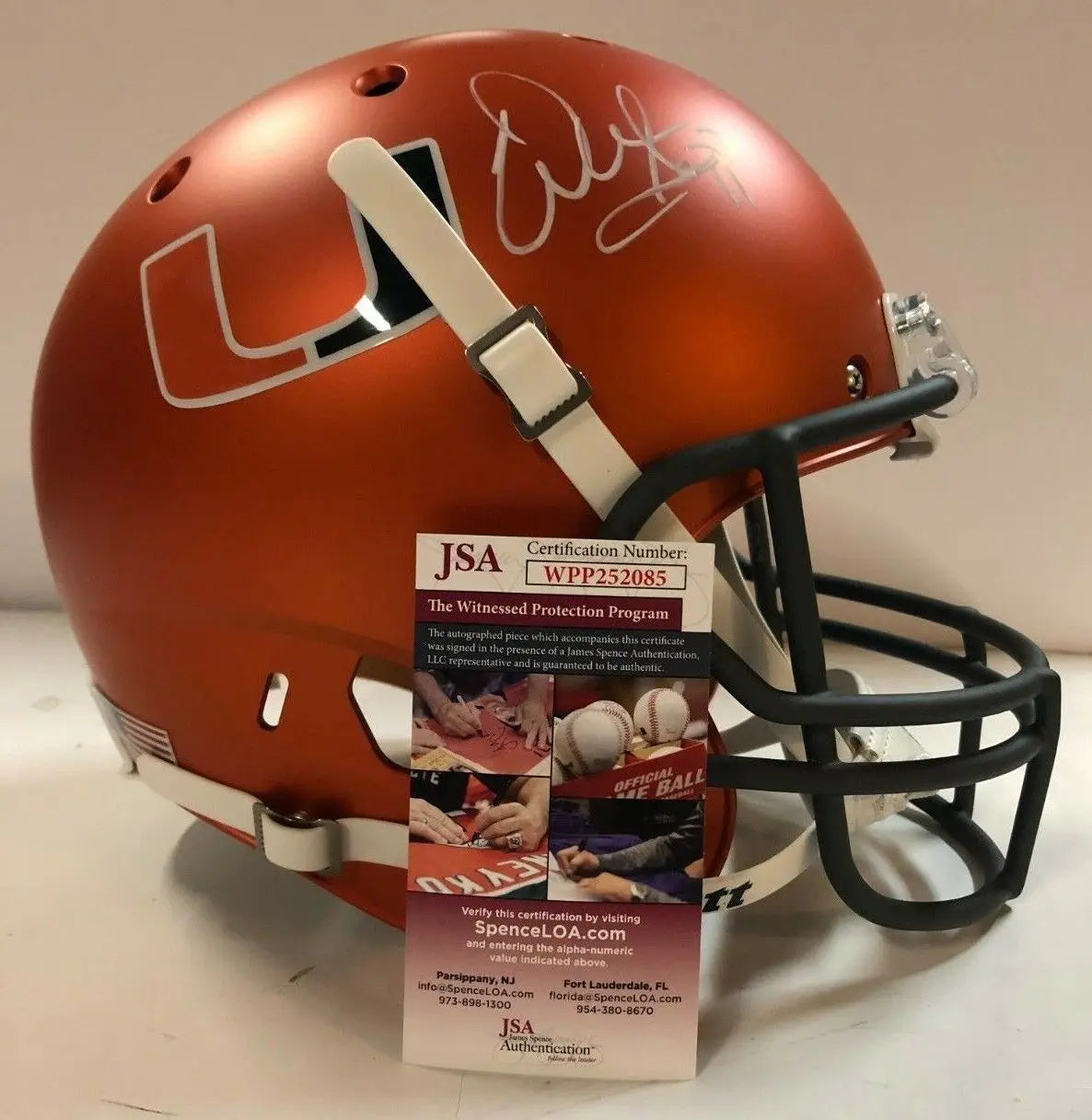 Warren Sapp Autographed Signed Miami Hurricanes Full Size Helmet