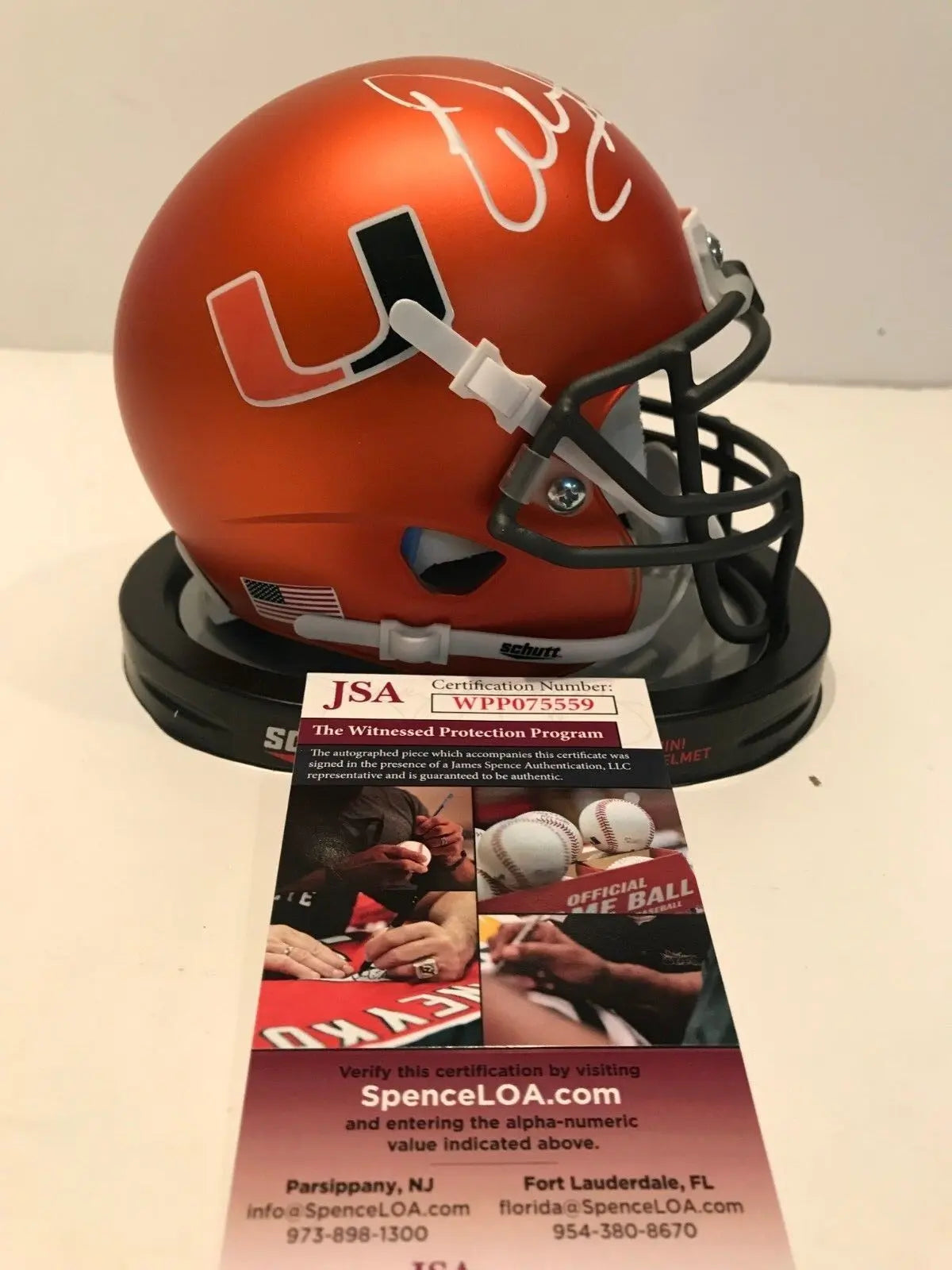 Warren Sapp Autographed Signed Miami Hurricanes Mini Helmet Jsa Coa – MVP  Authentics