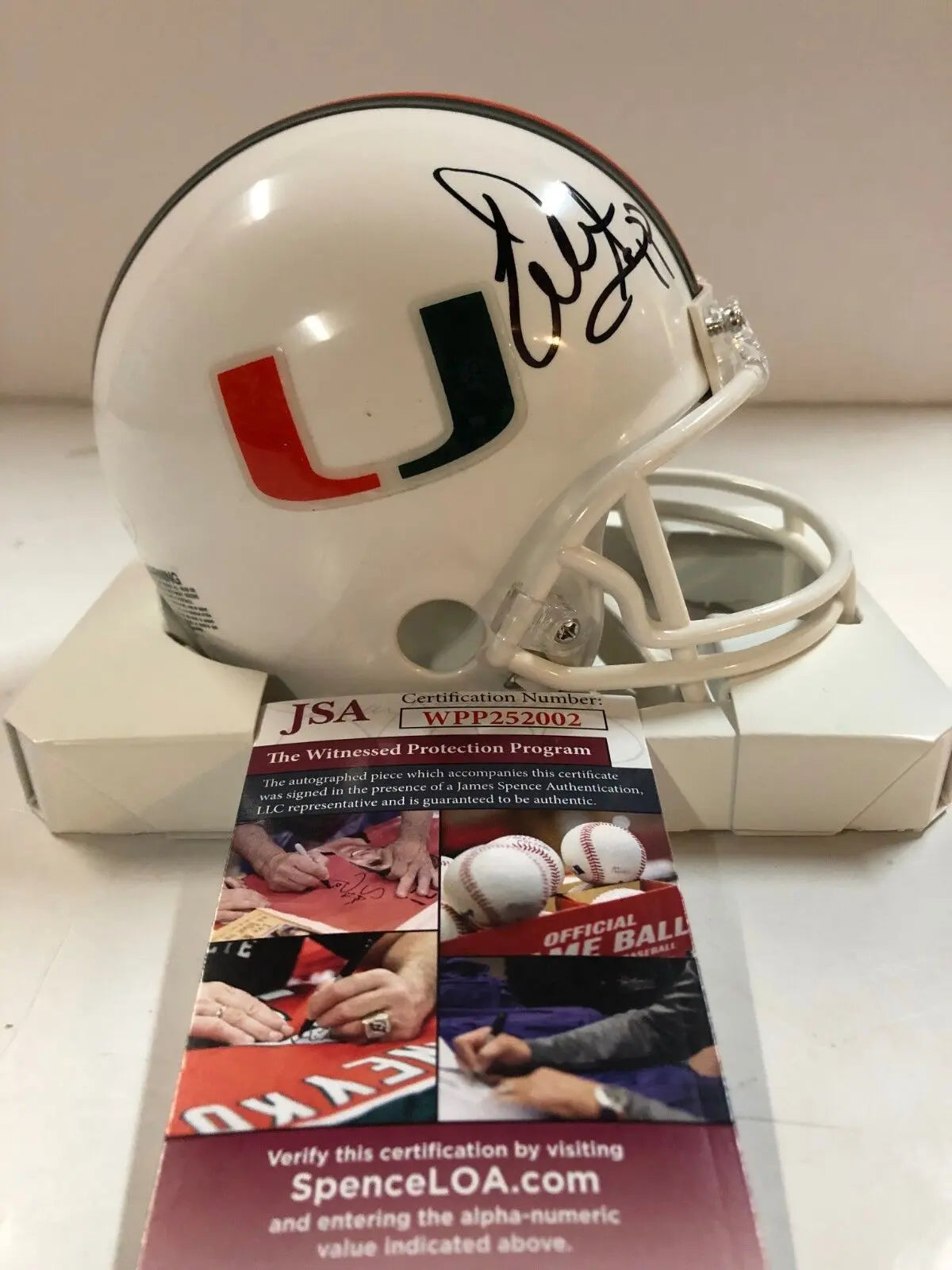 Warren Sapp Autographed Signed Miami Hurricanes Mini Helmet Jsa Coa – MVP  Authentics