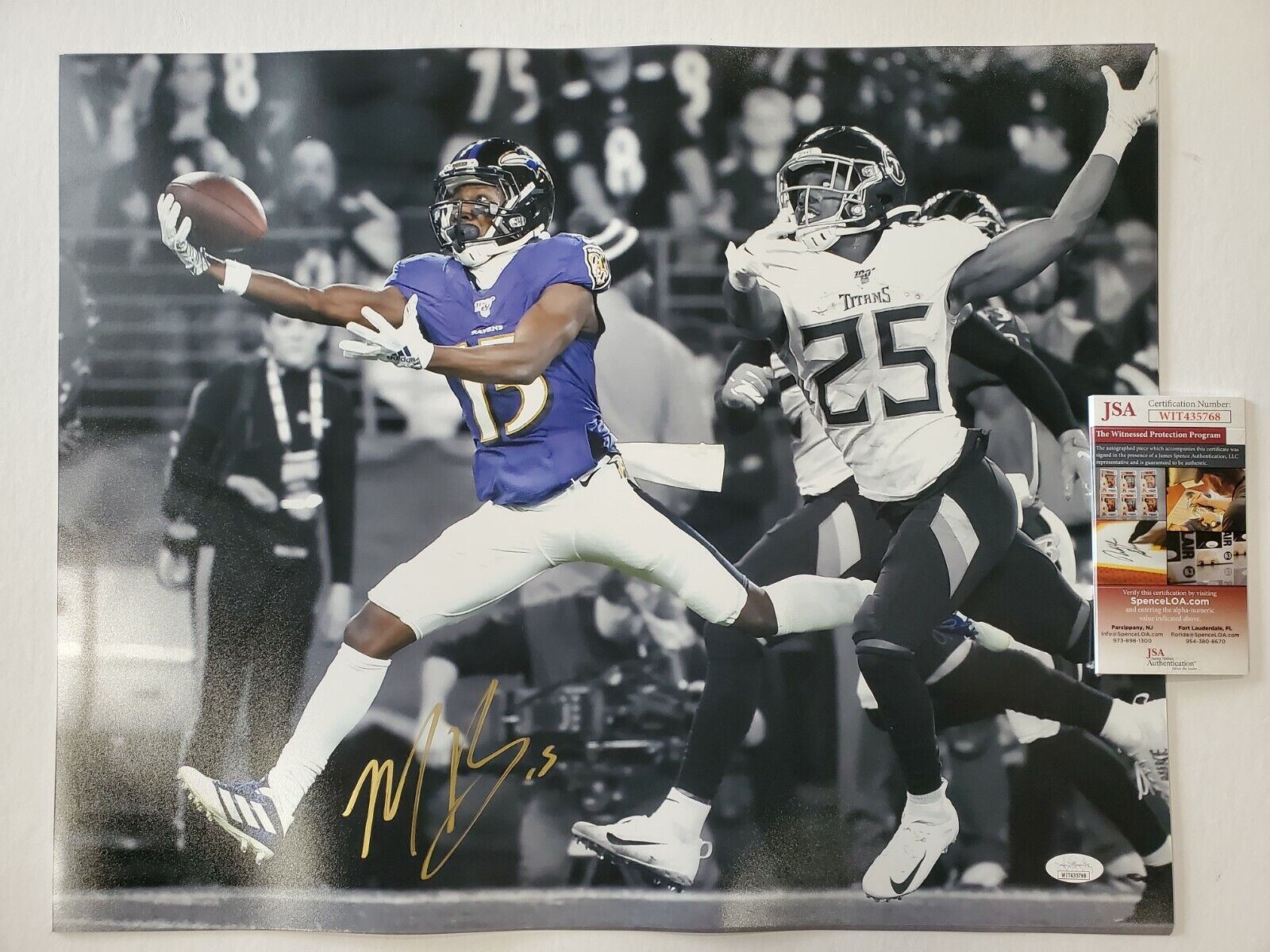 Baltimore Ravens Marquise Brown Autographed Signed – MVP Authentics