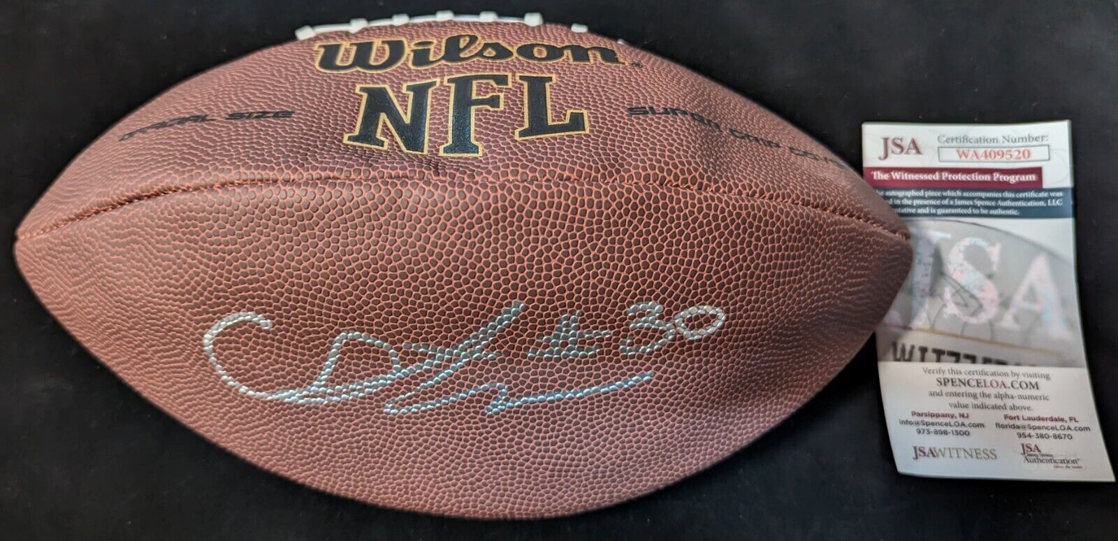 denver broncos autographed football