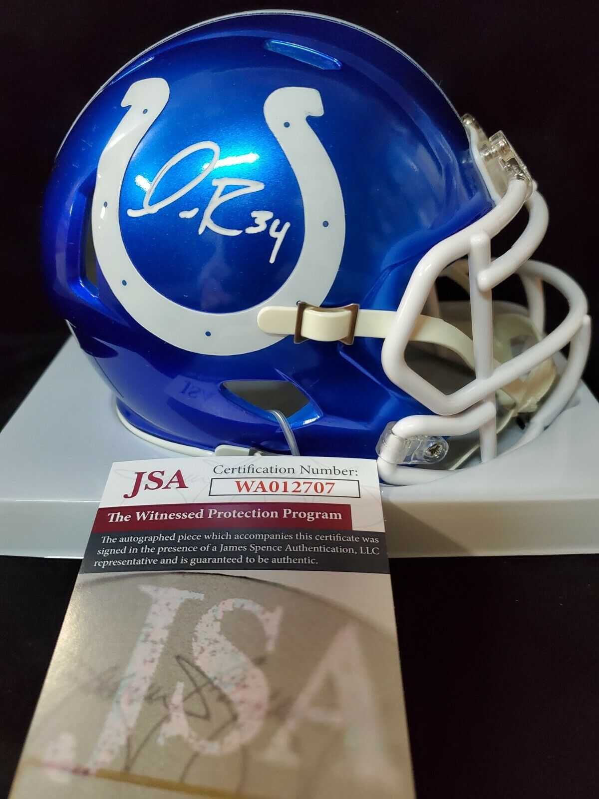 Indianapolis Colts Isaiah Rodgers Autographed Signed Flash Mini Helmet –  MVP Authentics