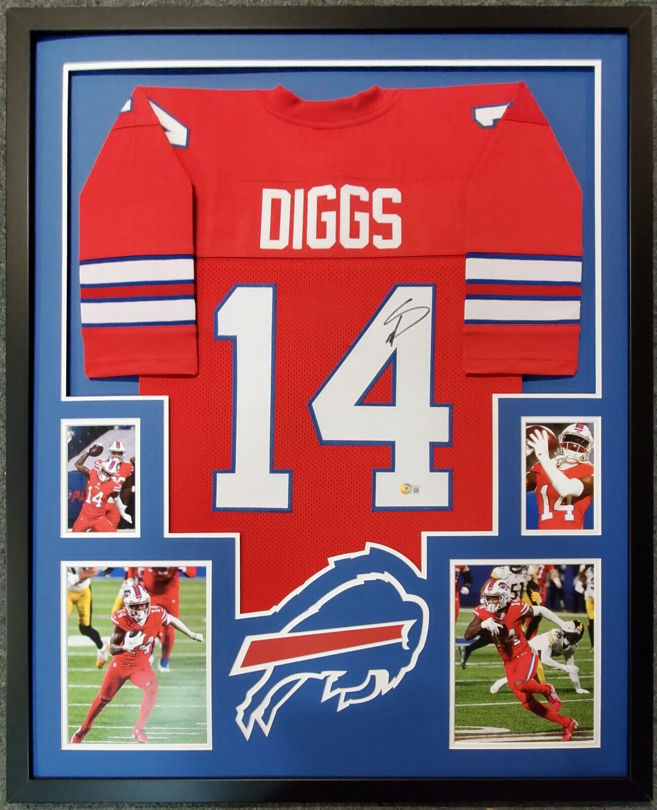 Stefon Diggs Autographed Buffalo Custom Blue Football Jersey - BAS