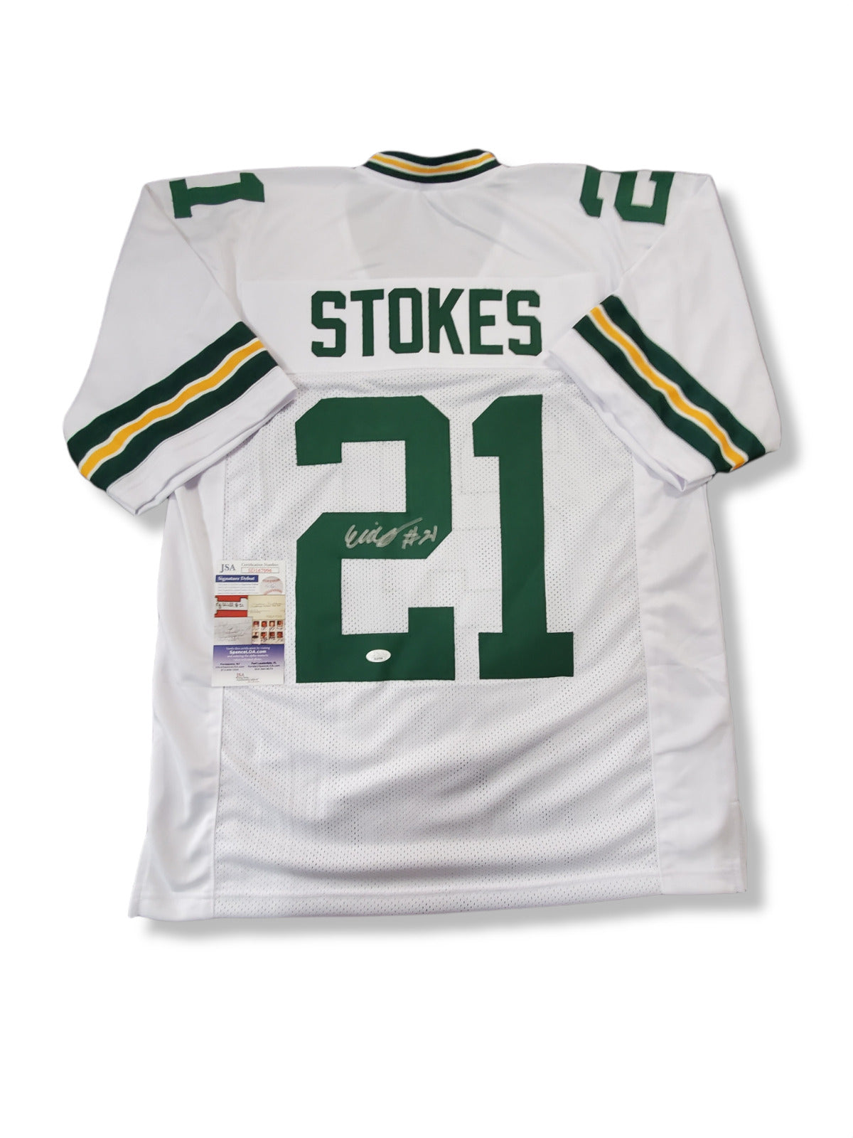 Green Bay Packers Eric Stokes Autographed Signed Jersey Jsa Coa