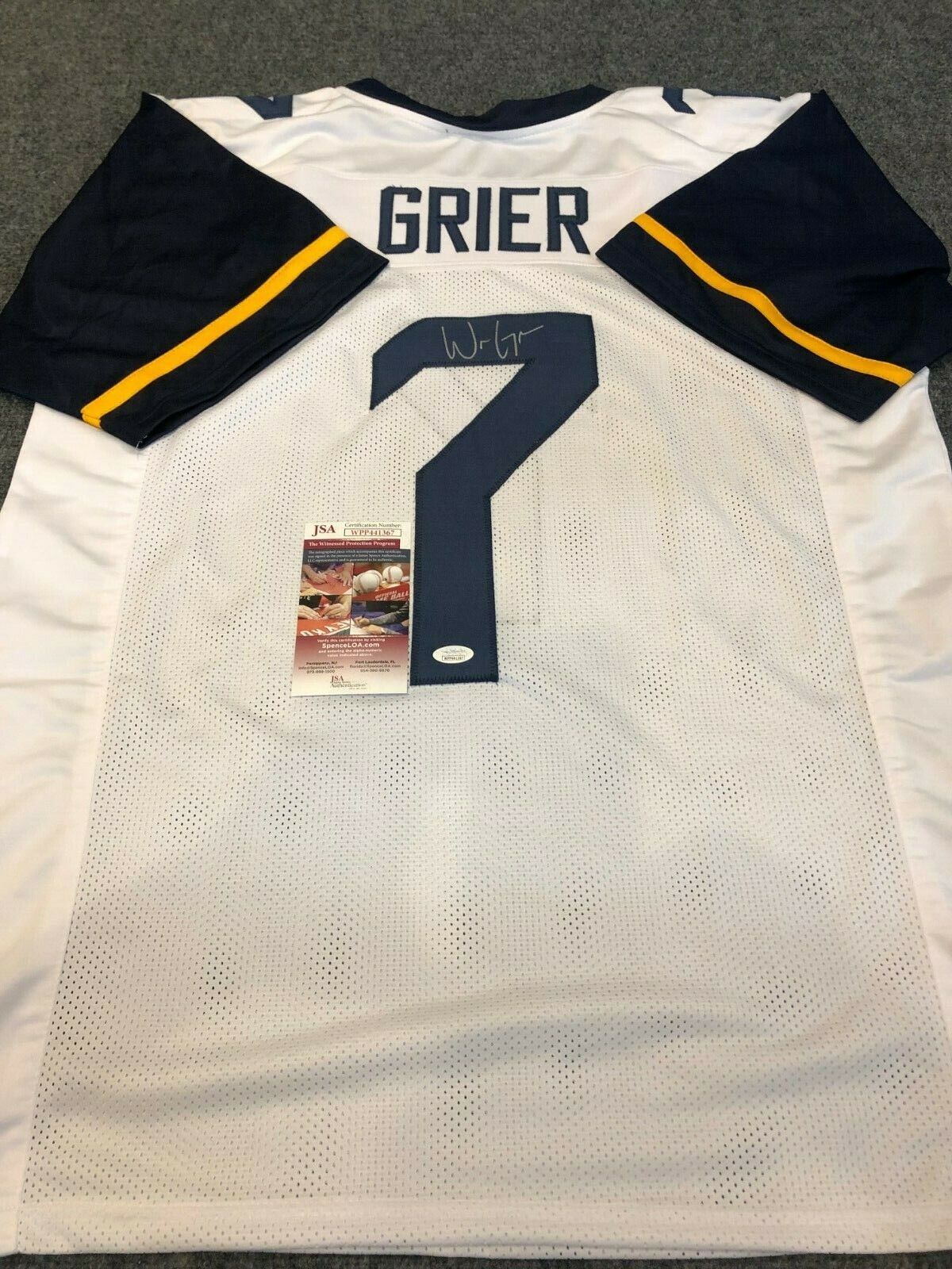 Will grier wvu sales jersey