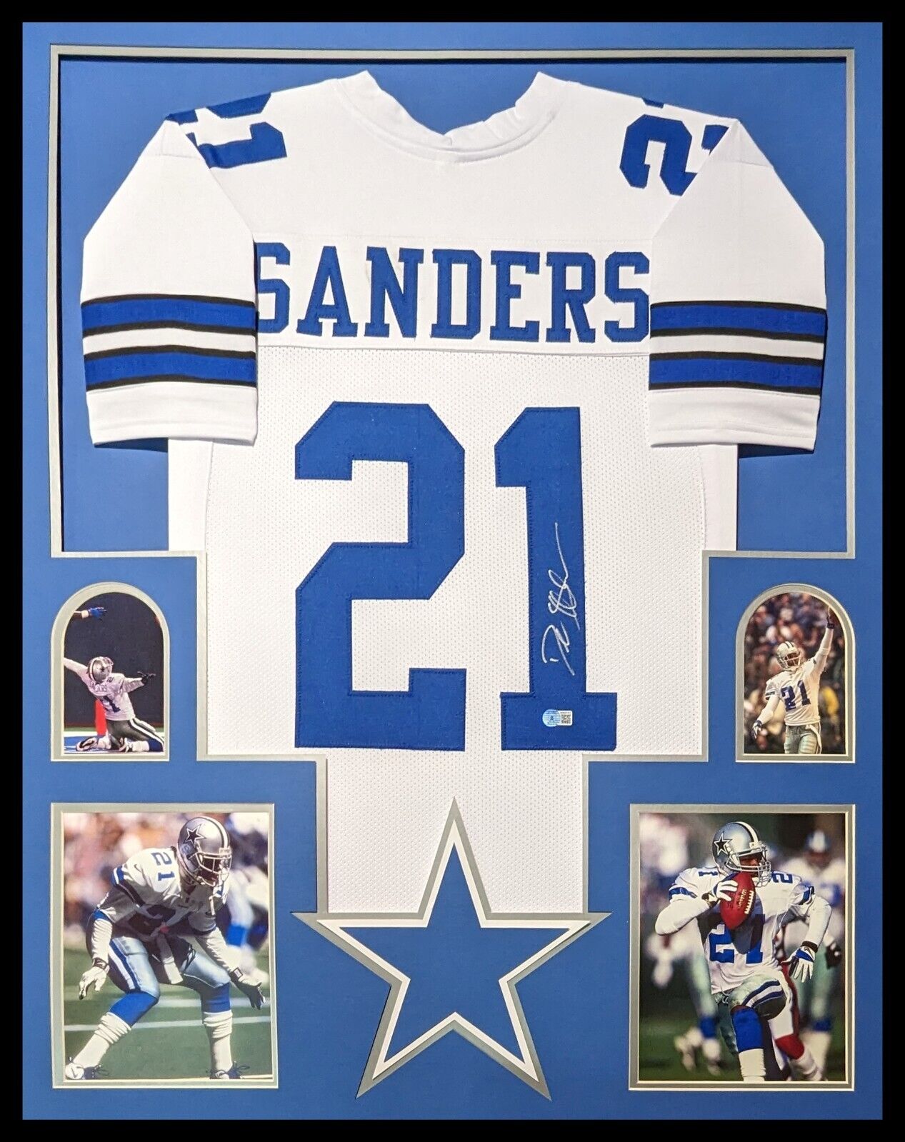Framed Dallas Cowboys Deion Sanders Autographed Signed Jersey Beckett – MVP  Authentics