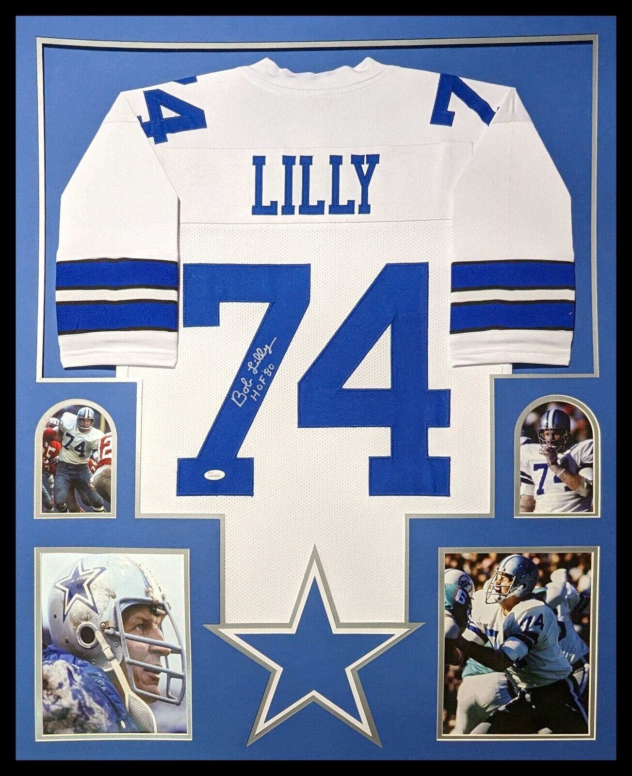 Framed Dallas Cowboys Bob Lilly Autographed Signed Inscribed Jersey Js –  MVP Authentics