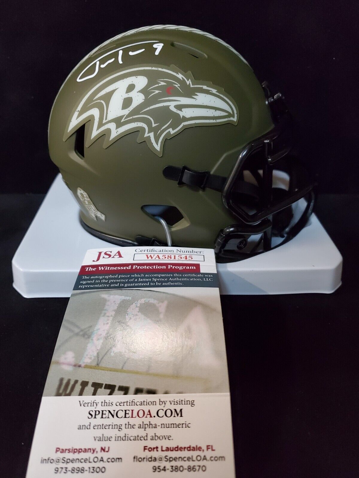 Baltimore Ravens Justin Tucker Autographed Signed Flash Mini Helmet Js –  MVP Authentics