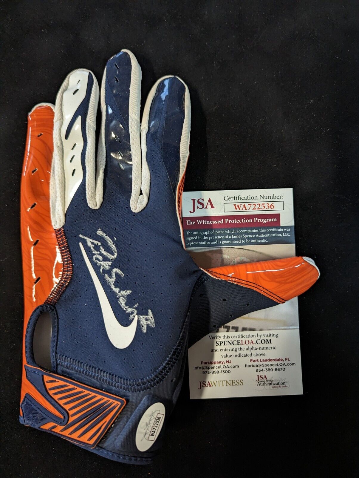 Denver Broncos Pat Surtain Ii Autographed Signed Glove Jsa Coa – MVP  Authentics