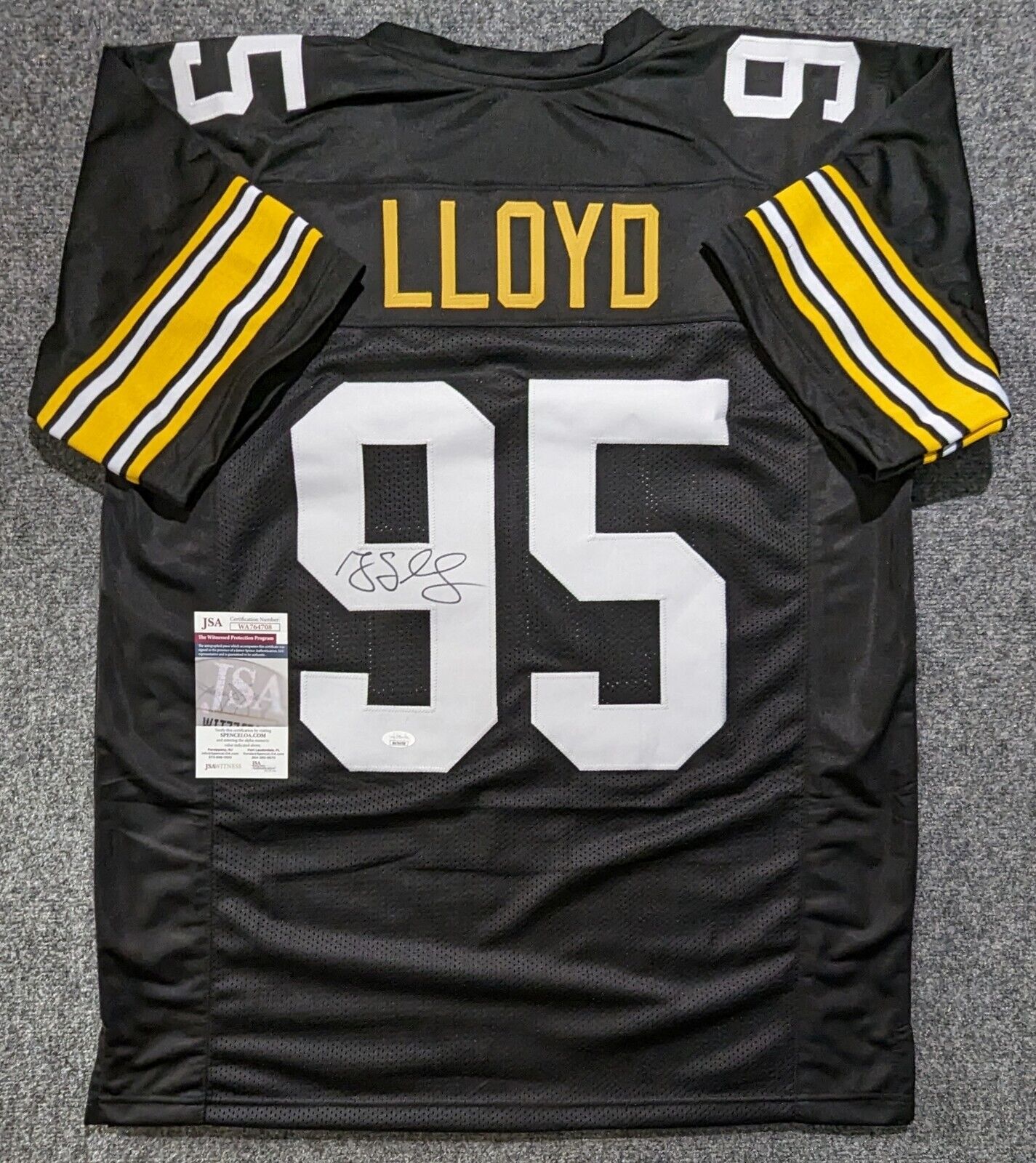 Pittsburgh Steelers Greg Lloyd Autographed Signed Jersey Jsa Coa