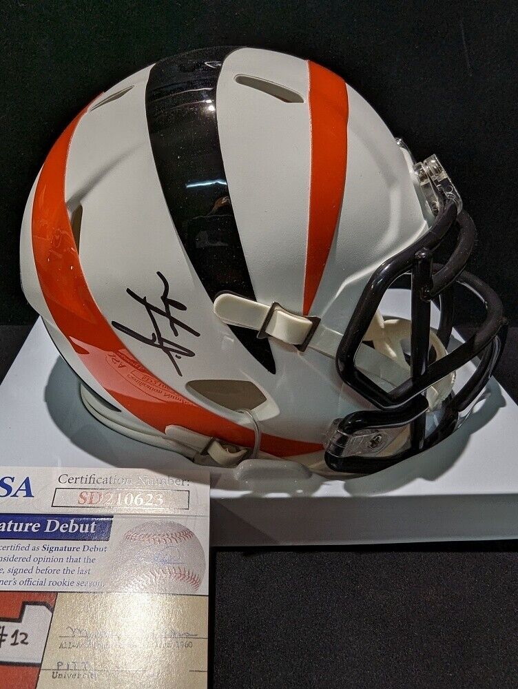 signed bengals helmet