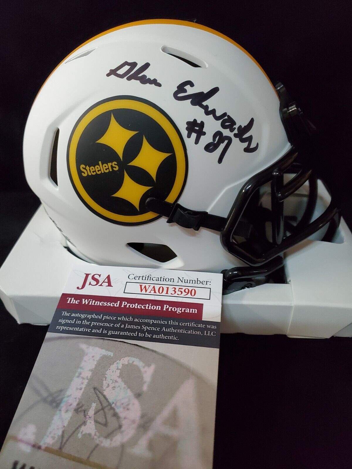 Pittsburgh Steelers Dan Kreider Autographed Signed Eclipse Mini Helmet Jsa  Coa