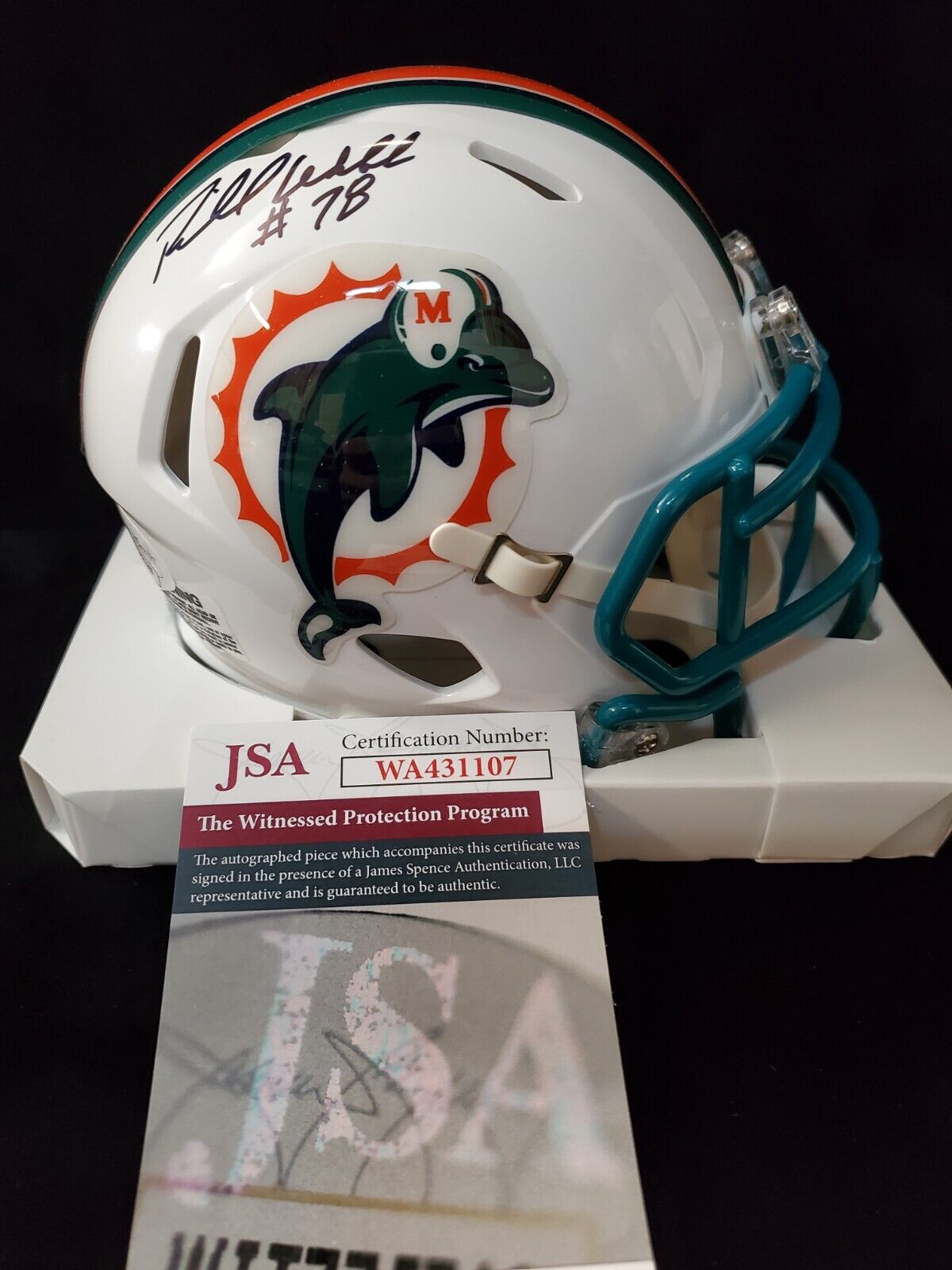 NFL Miami Dolphins Mini Helmet