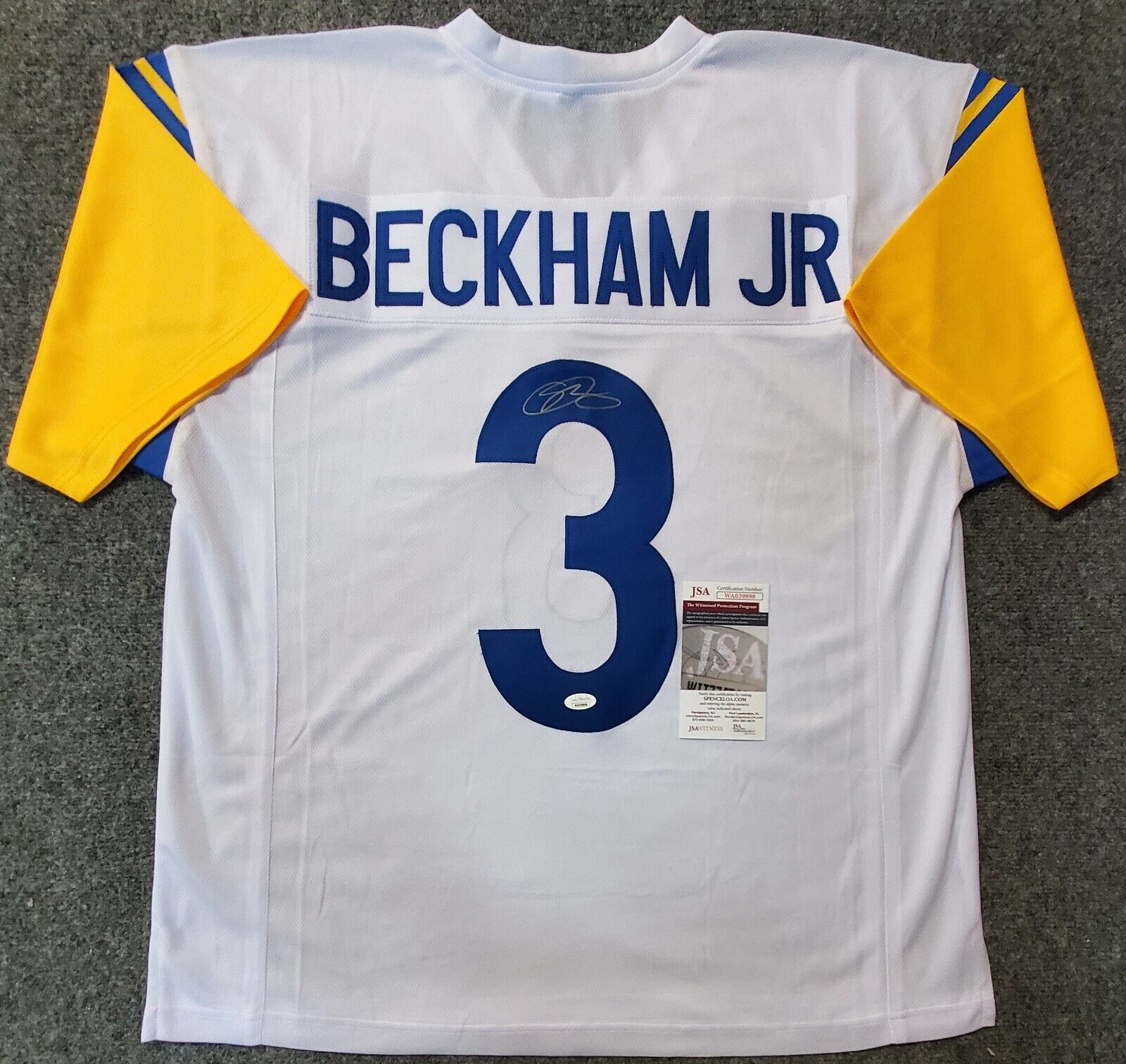 Los Angeles Rams Odell Beckham Jr Autographed Signed Jersey Jsa