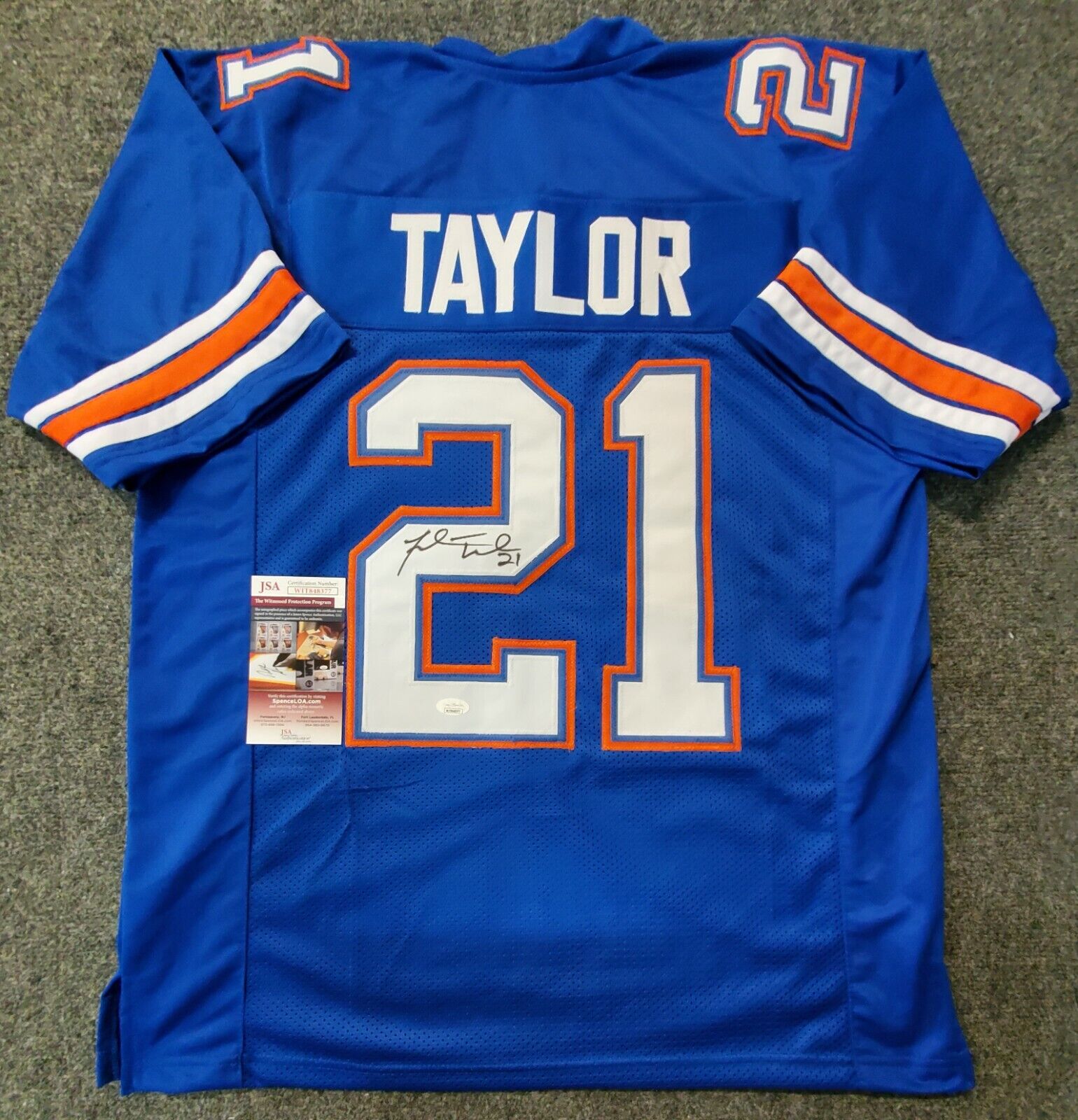 Florida Gators Fred Taylor Autographed Signed Jersey Jsa Coa – MVP  Authentics