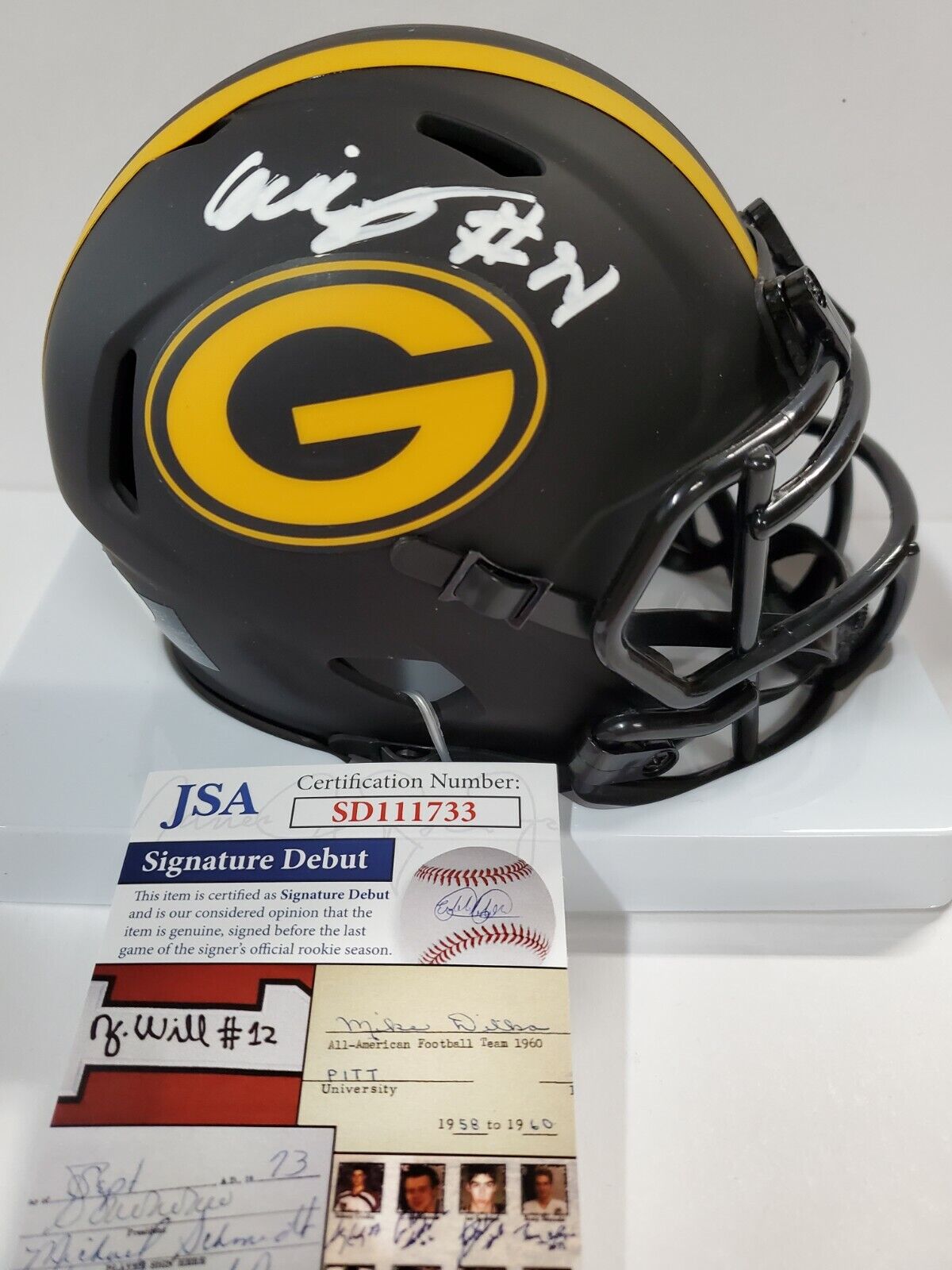 Green Bay Packers Eric Stokes Autographed Signed Eclipse Mini