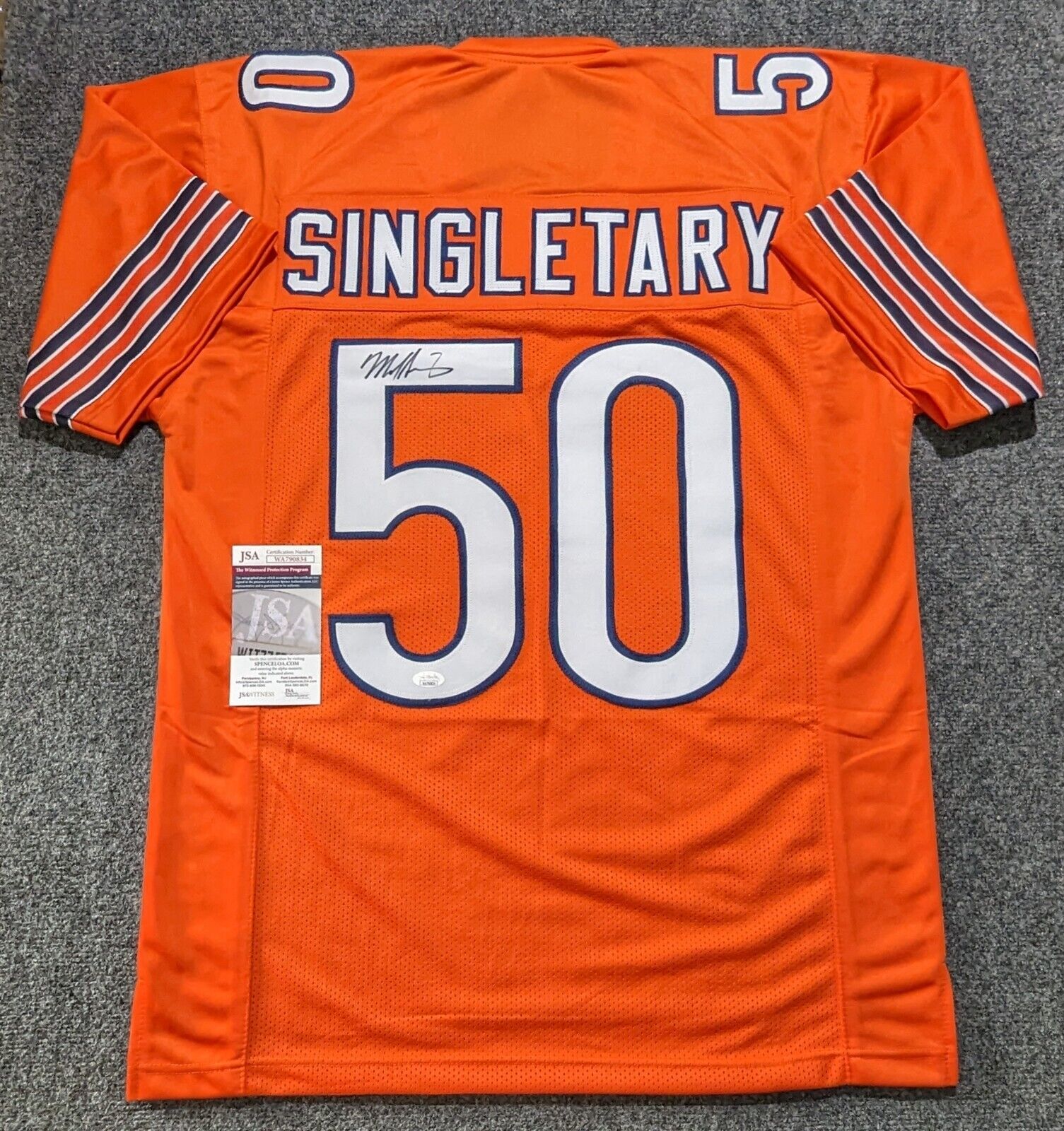 Mike Singletary Autographed Chicago Bears Jersey –