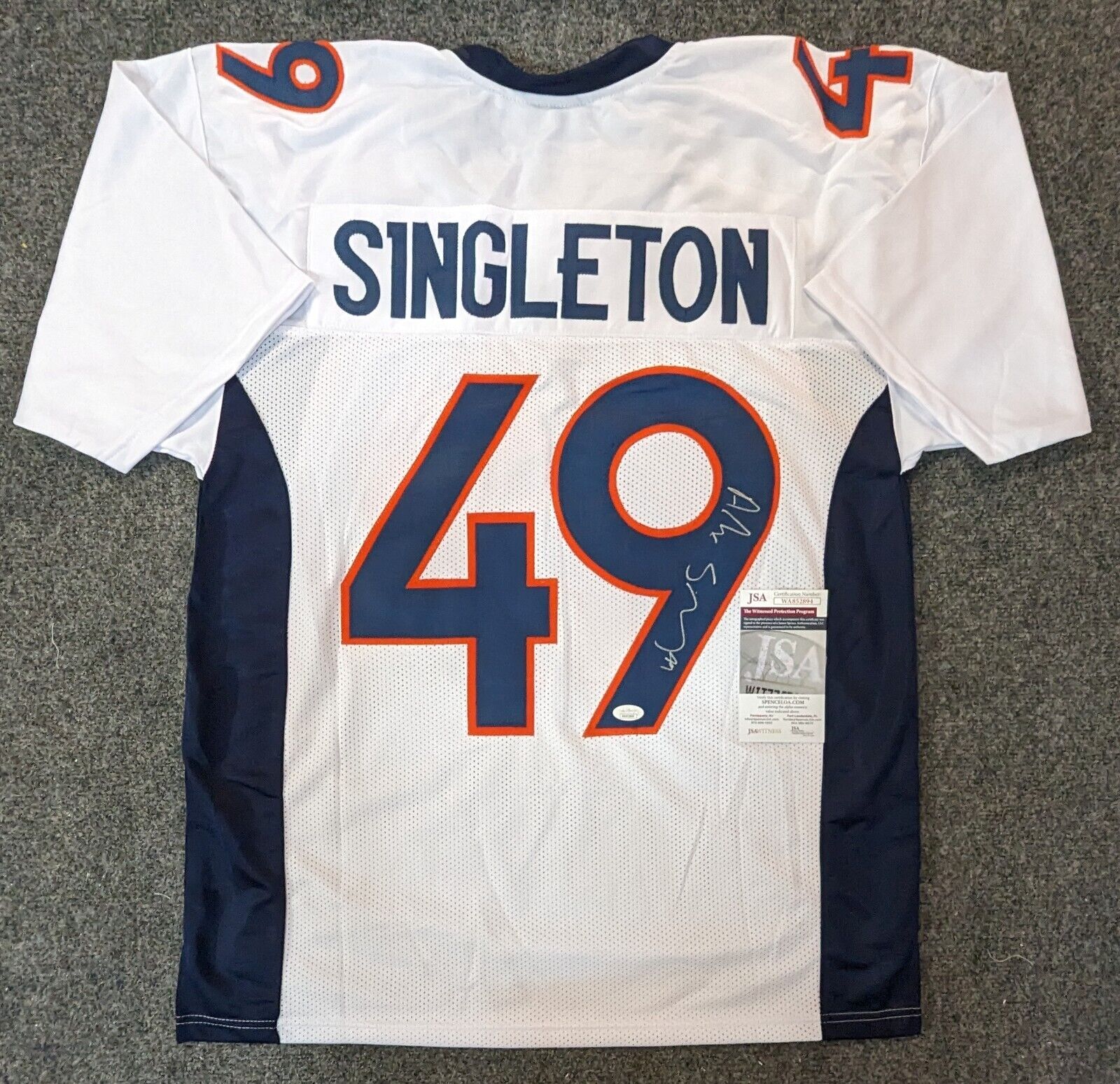 Denver Broncos Alex Singleton Autographed Signed Jersey Jsa Coa – MVP  Authentics