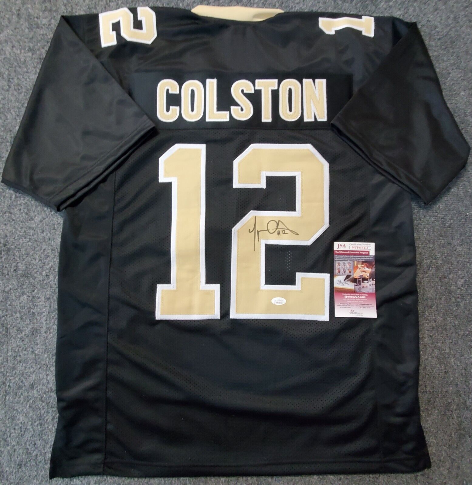 New Orleans Saints Marques Colston Autographed Signed Jersey Jsa Coa