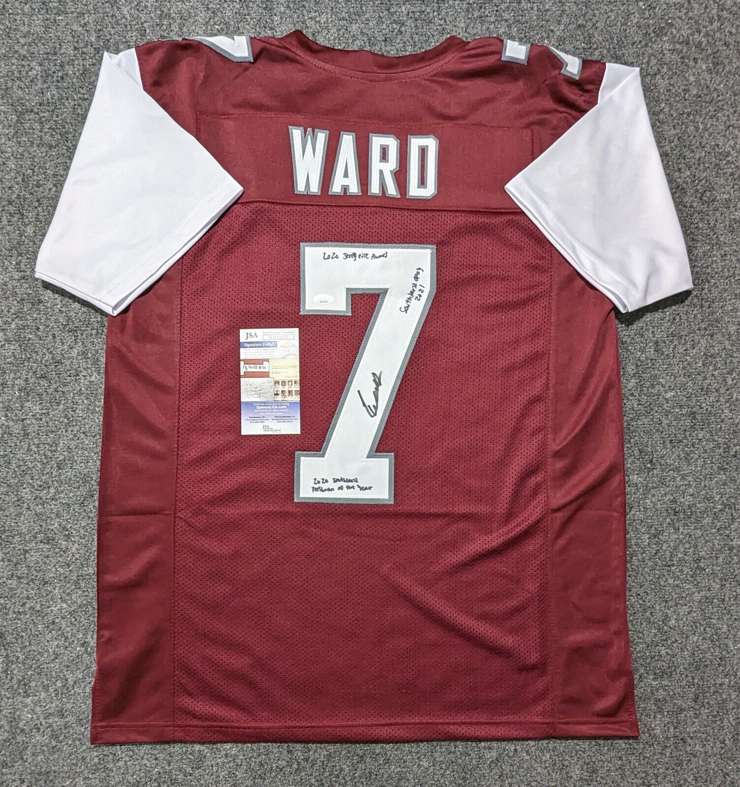 Incarnate Word Cardinals Cameron Ward Autographed 3X Inscribed Jersey – MVP  Authentics