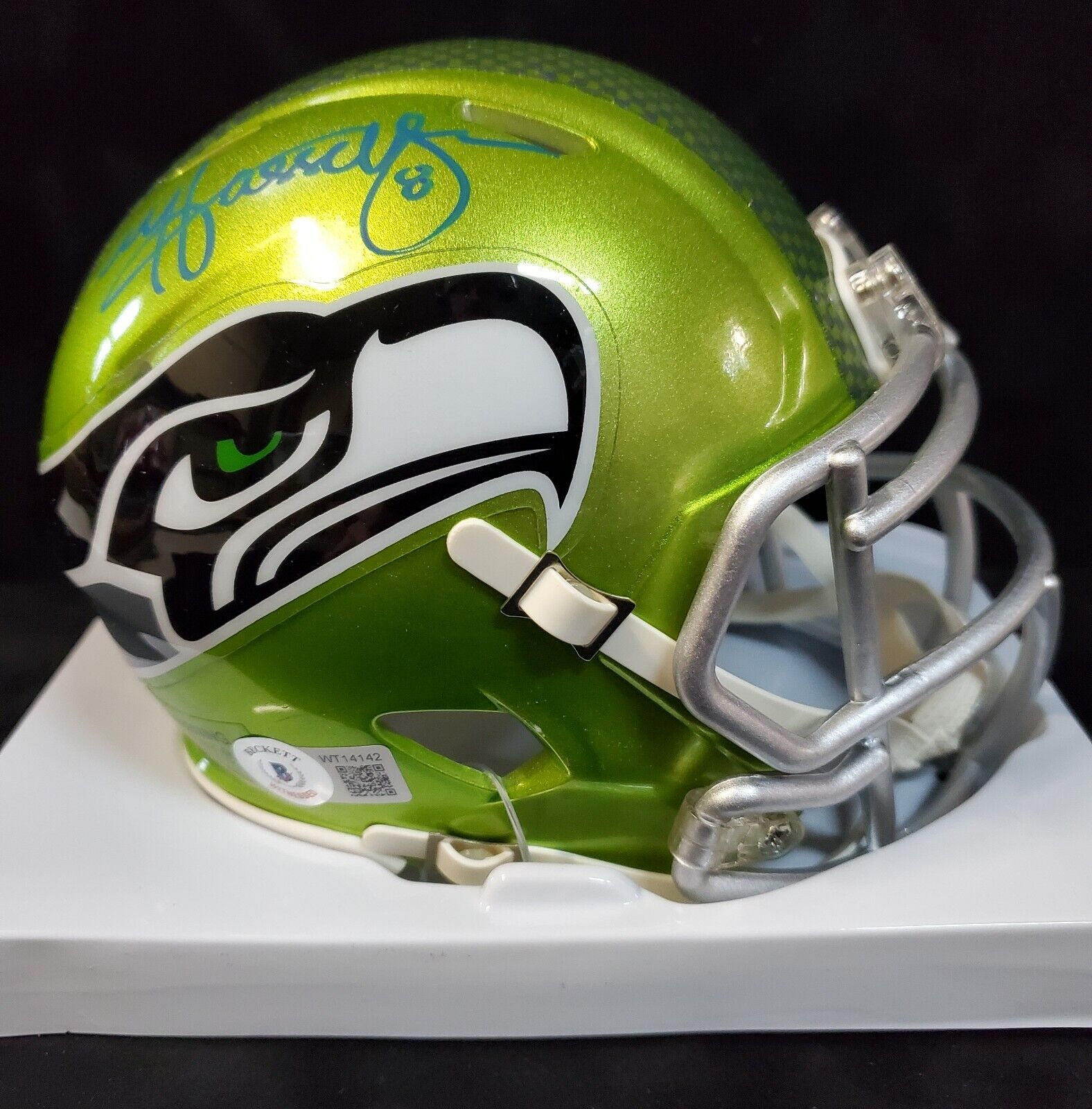 Seattle Seahawks Devon Witherspoon Signed Speed Mini Helmet Jsa