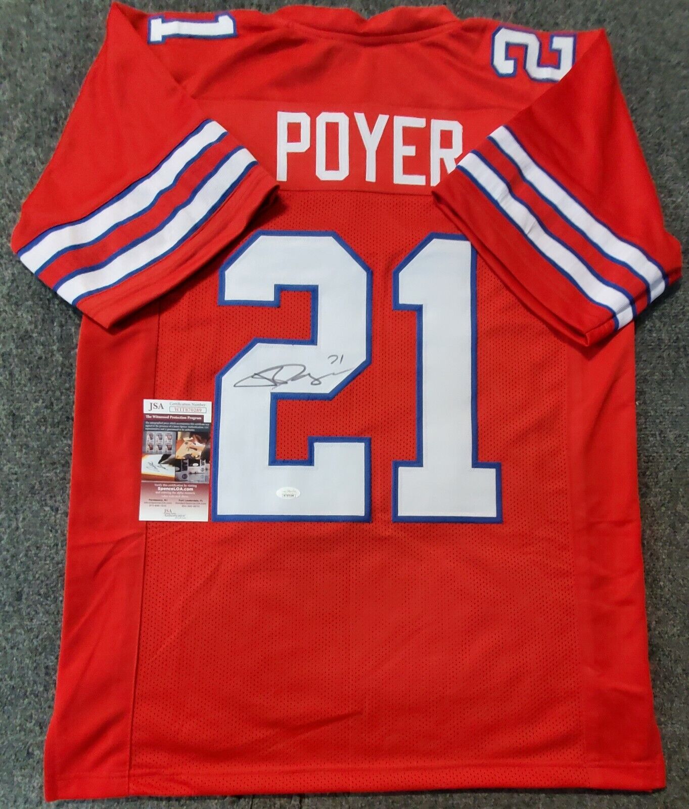 Buffalo Bills Jordan Poyer Autographed Signed Jersey Jsa Coa