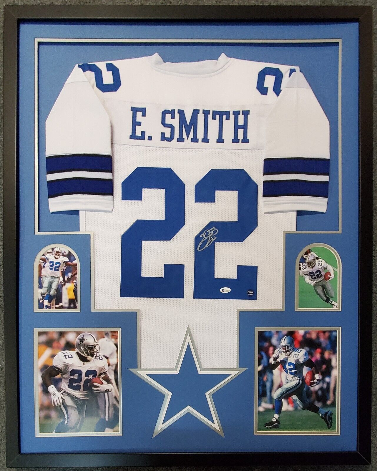 Framed Dallas Cowboys Emmitt Smith Autographed Signed Jersey Beckett C –  MVP Authentics