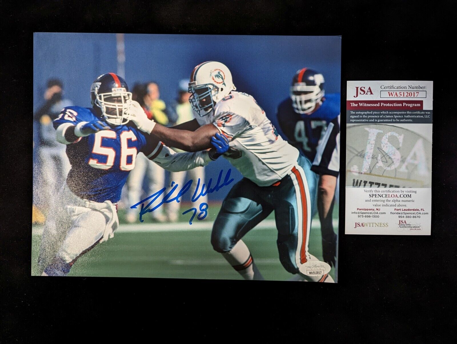 O.j. Mcduffie Miami Dolphins Signed Autographed 8x10 Photo W/ Coa