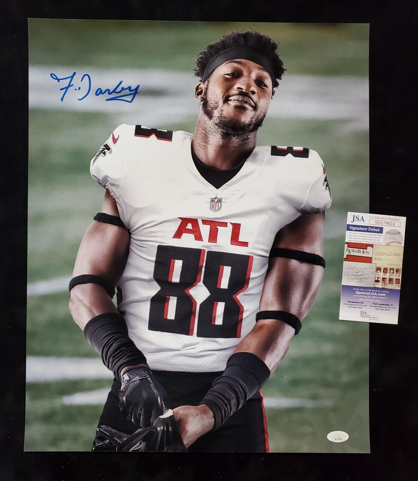 Atlanta Falcons Frank Darby Autographed Signed 16X20 Photo Jsa Coa – MVP  Authentics