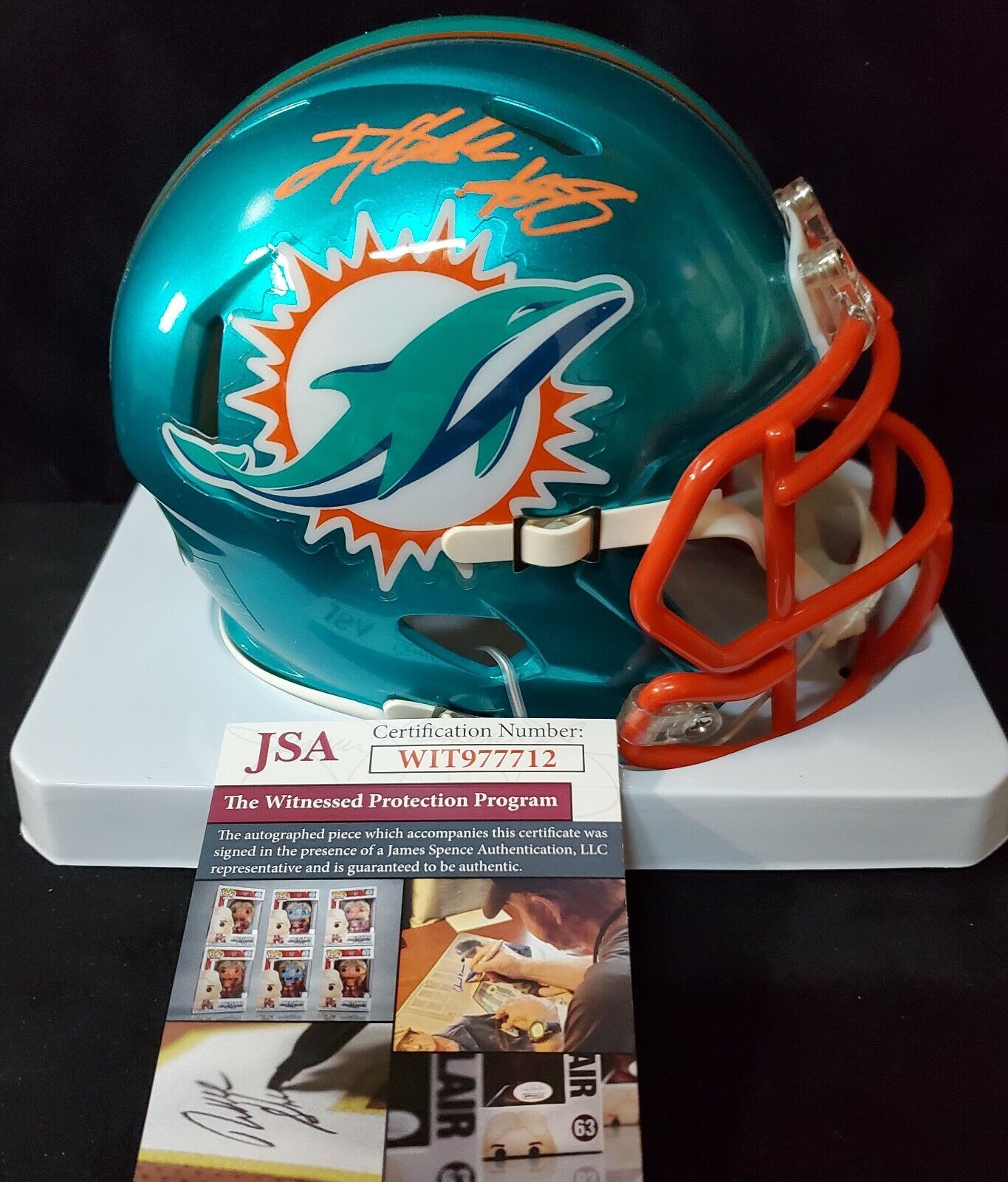 Miami Dolphins Jevon Holland Autographed Signed Miami Nights Mini