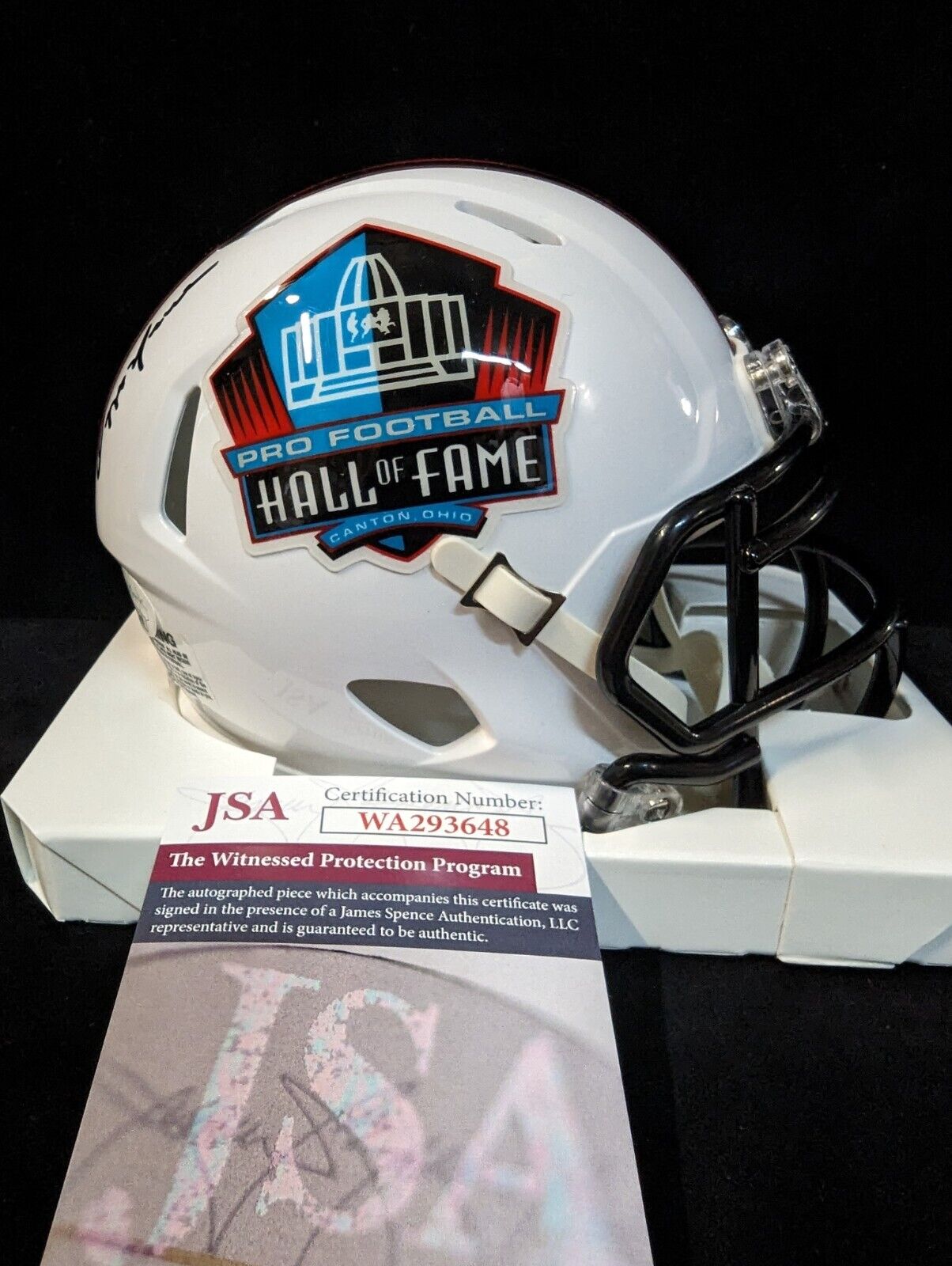 Autographed Hall Of Fame Mini Helmet