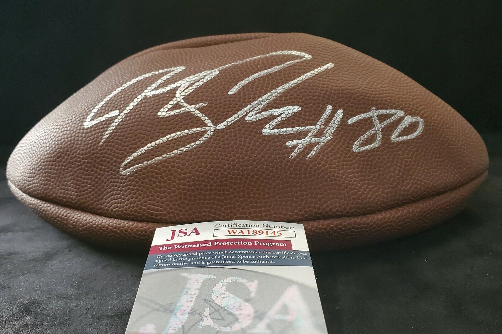 New York Giants Jeremy Shockey Autographed Signed Nfl Football Jsa