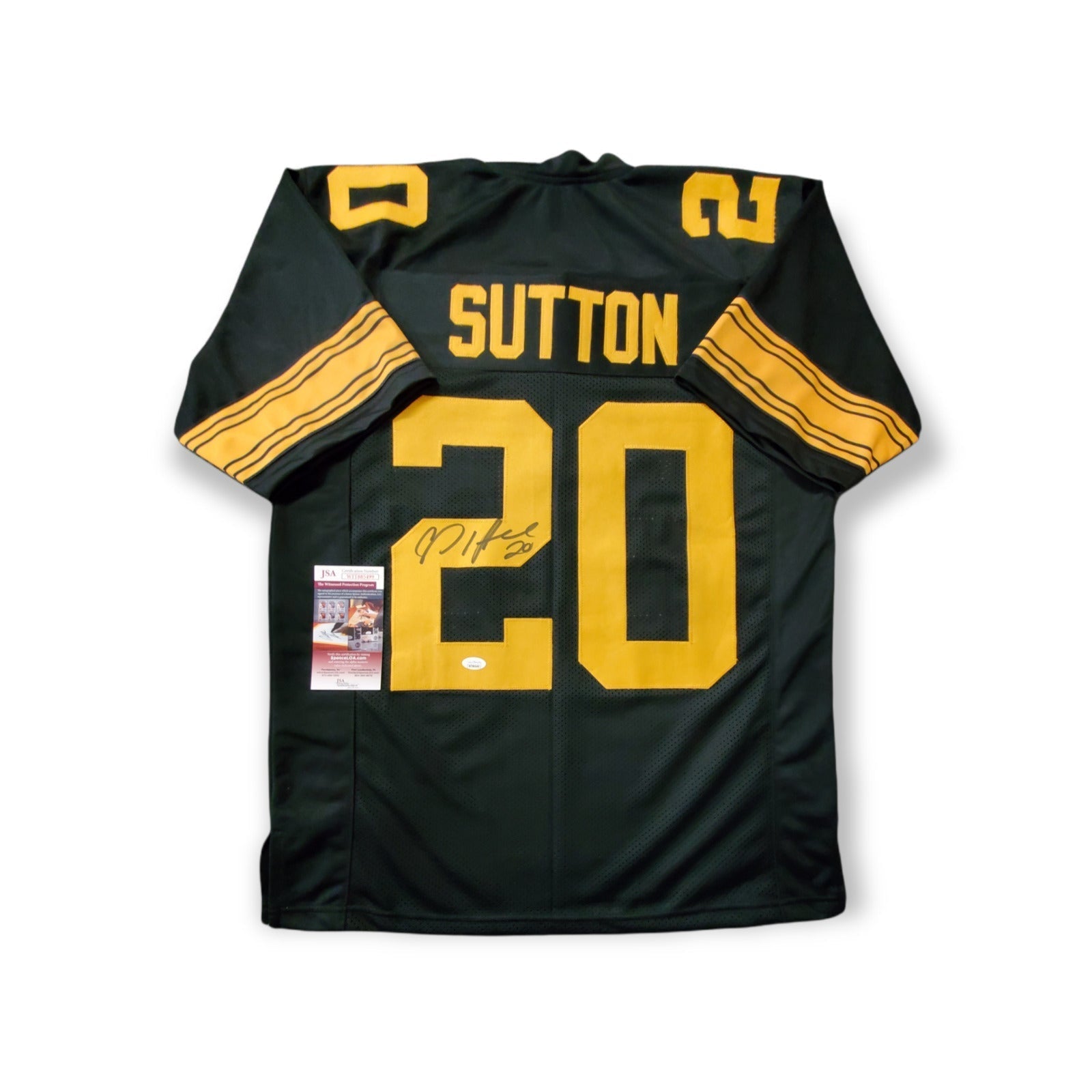 Cameron Sutton Autographed Signed Custom Football Jersey Steelers JSA