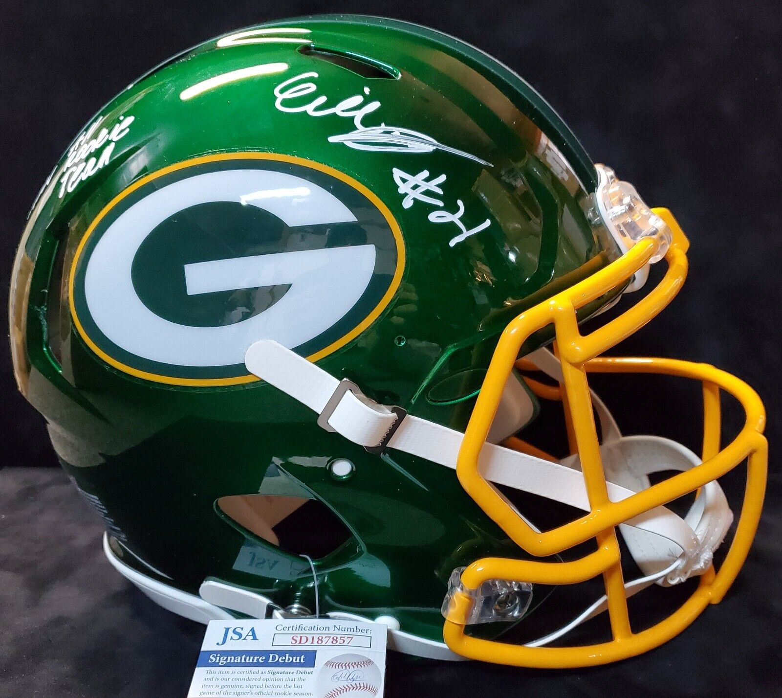 Green Bay Packers Randall Cobb Autographed Signed Flash Mini Helmet Jsa Coa