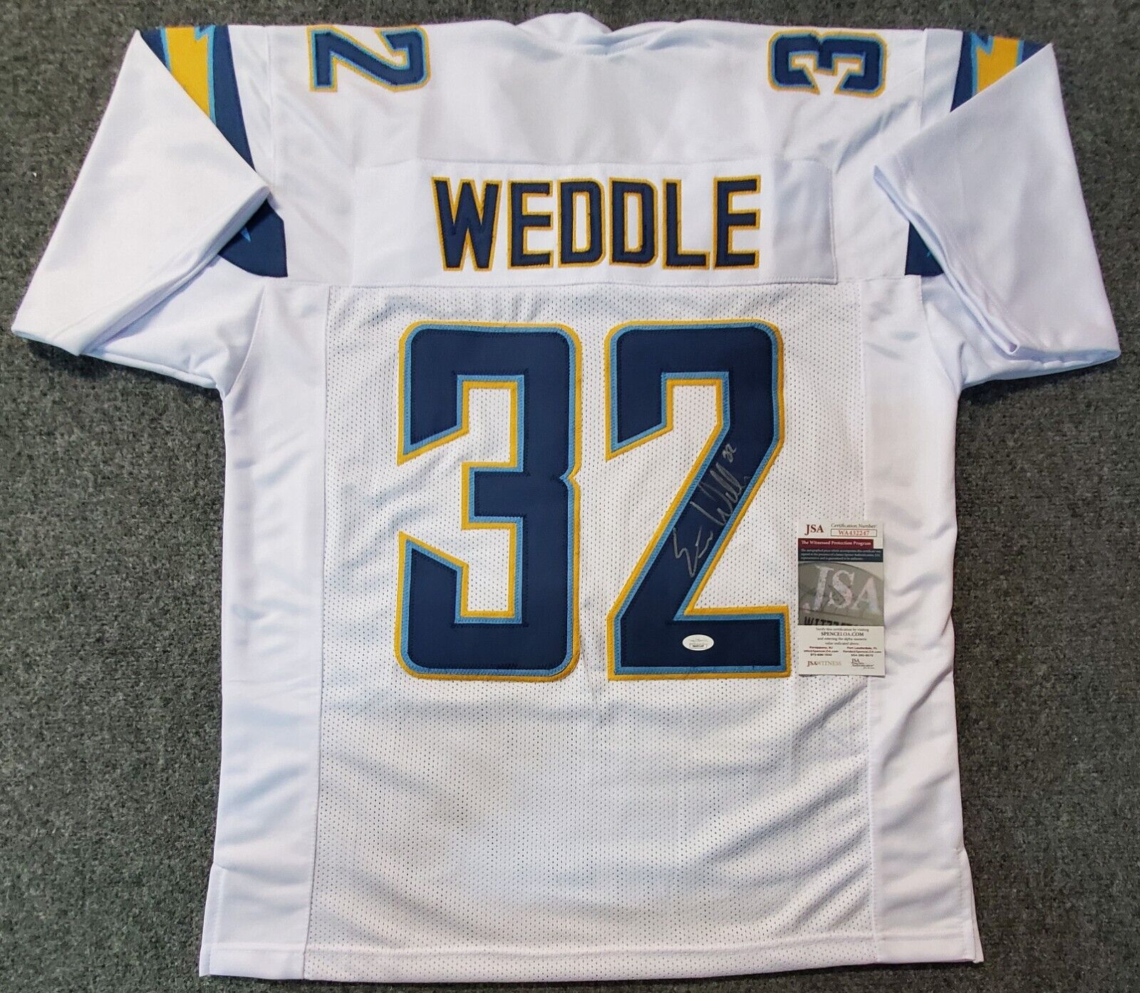 San Diego Chargers Eric Weddle Autographed Signed Jersey Jsa Coa