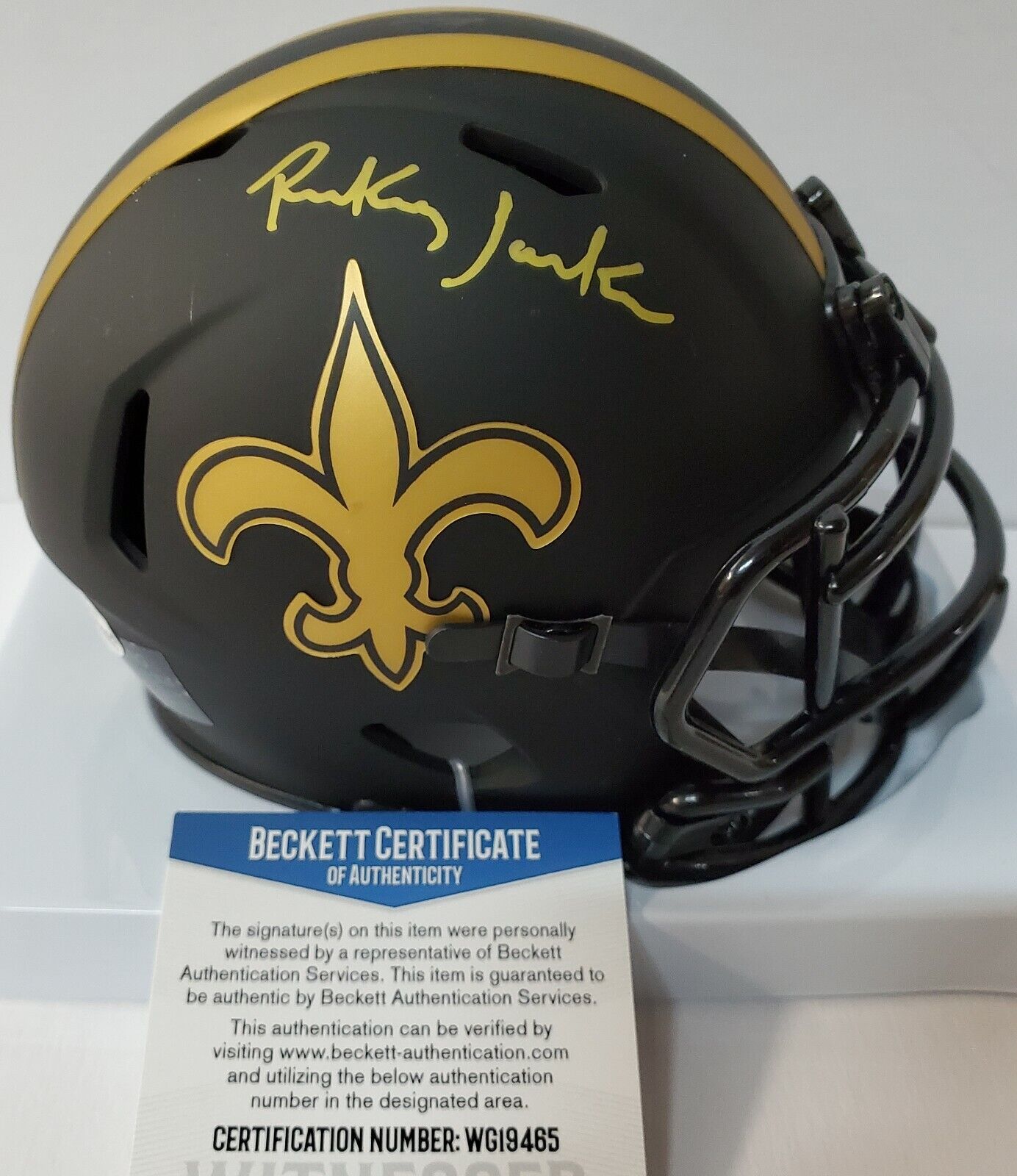 New Orleans Saints Rickey Jackson Signed Eclipse Mini Helmet Beckett C –  MVP Authentics