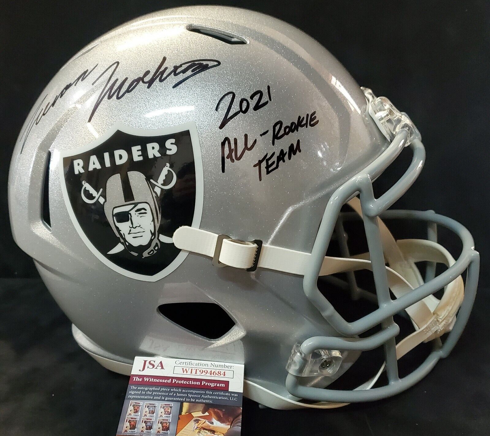 Phil Eagles Jordan Davis Signed Inscribed Full Size Lunar Replica Helm –  MVP Authentics