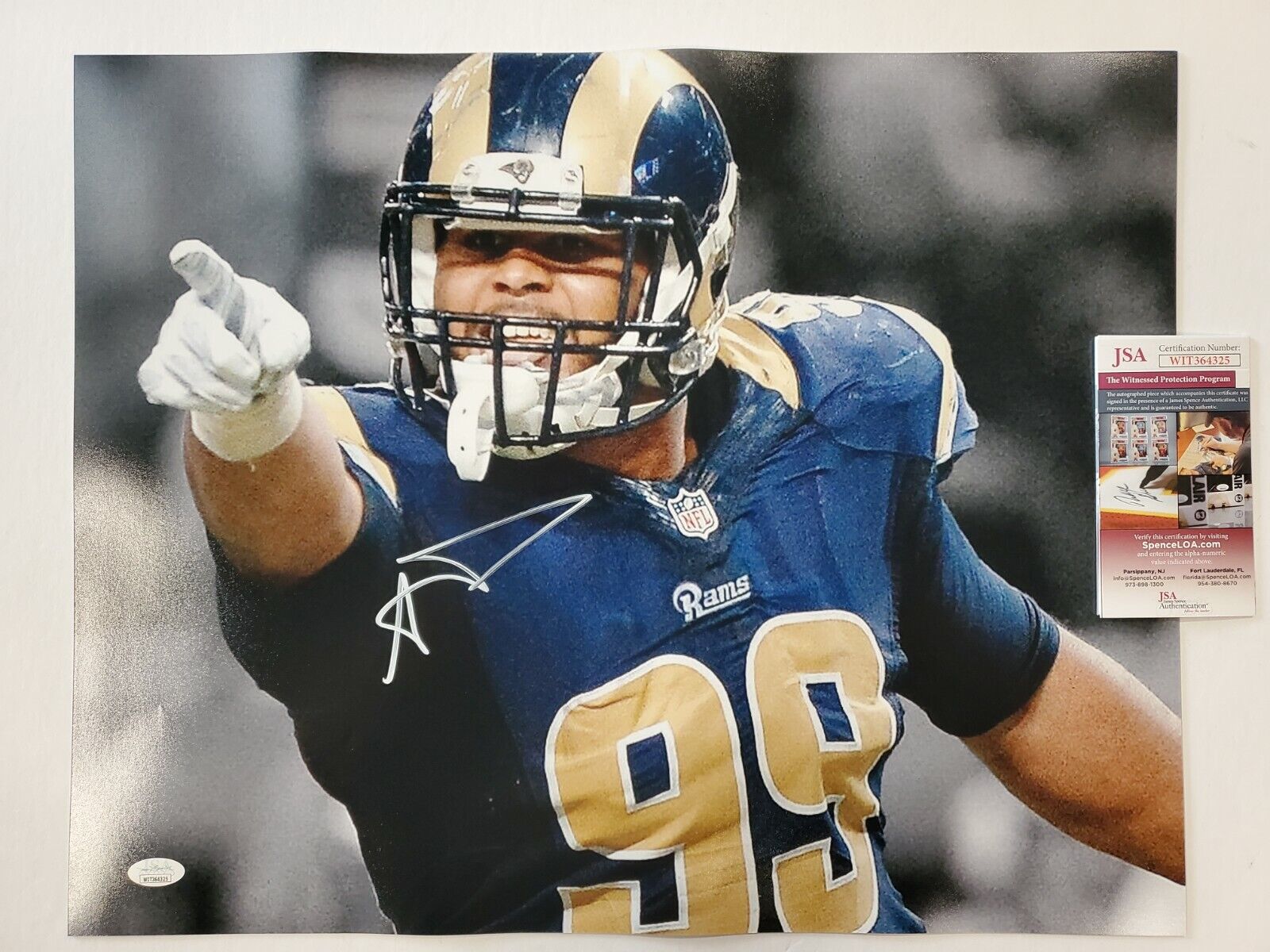 Aaron Donald Signed Framed Jersey JSA Autographed Los Angeles Rams