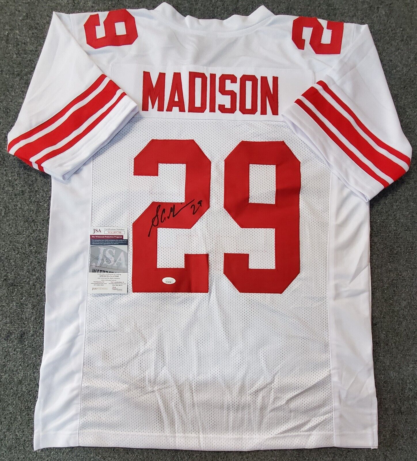 New York Giants Sam Madison Autographed Signed Jersey Jsa Coa – MVP  Authentics