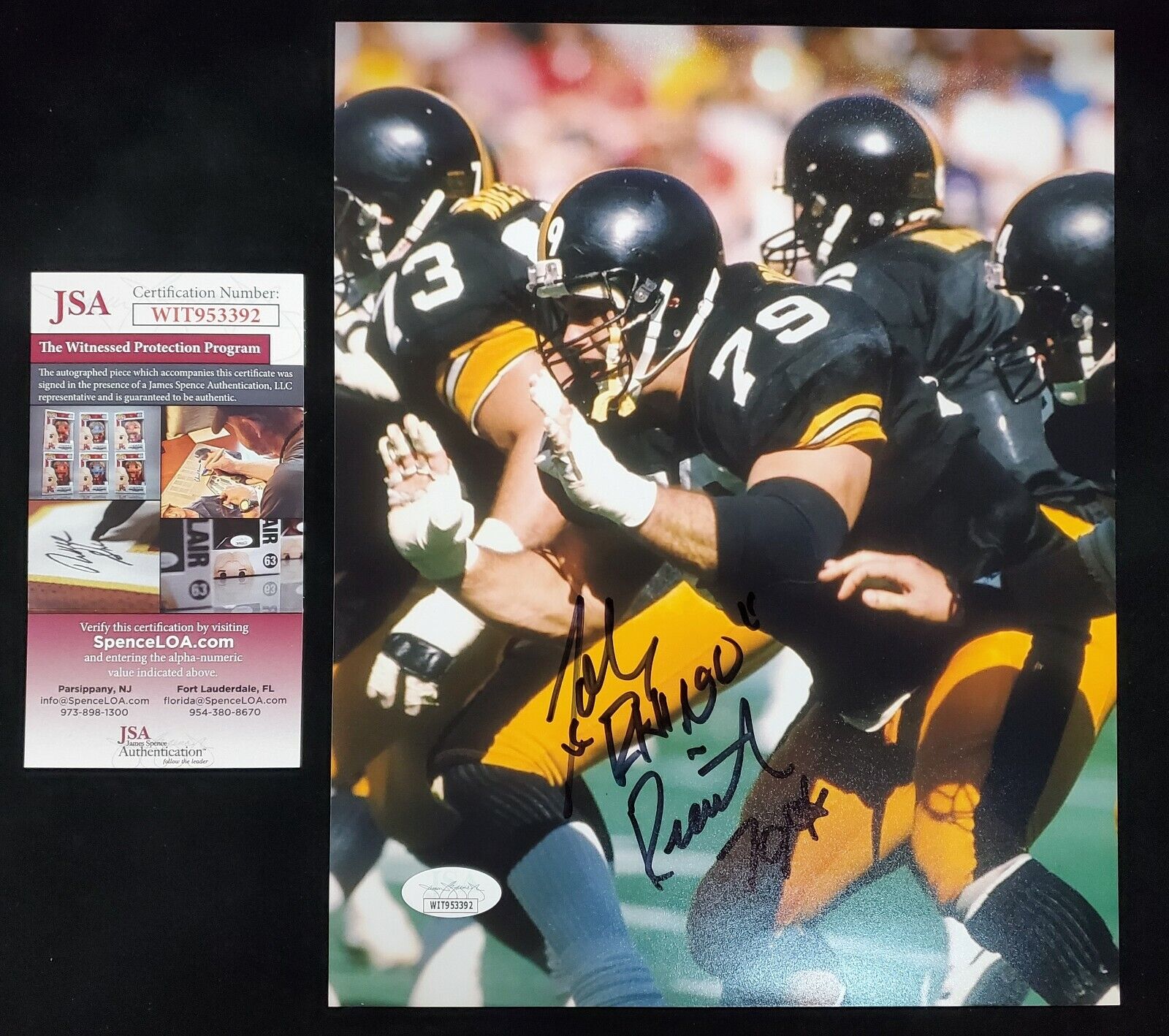 Pittsburgh Steelers Brett Keisel Autographed 16X20 Photo Jsa Coa