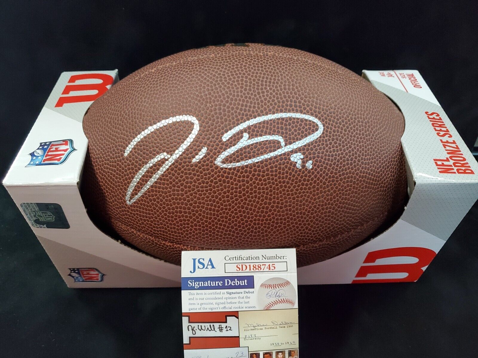 Sold at Auction: Signed NFL Football