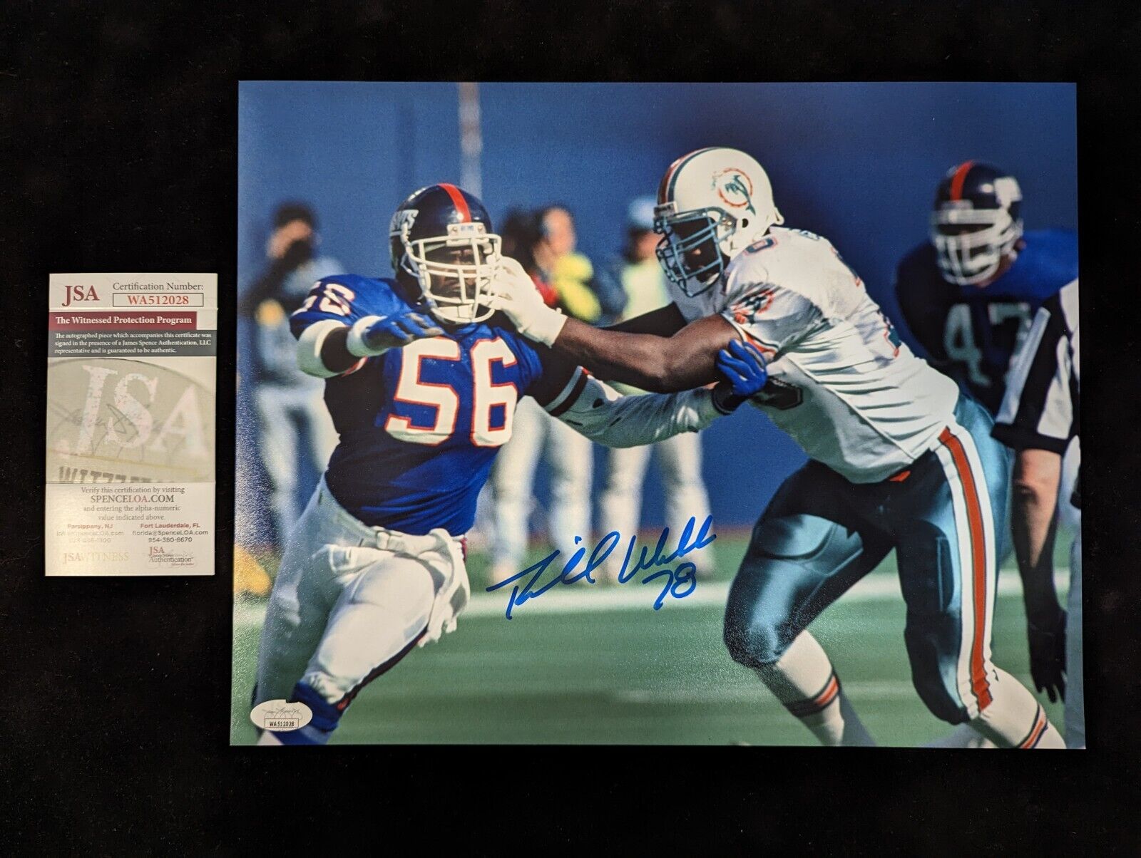 Miami Dolphins Richmond Webb Autographed Signed 11X14 Photo Jsa Coa – MVP  Authentics