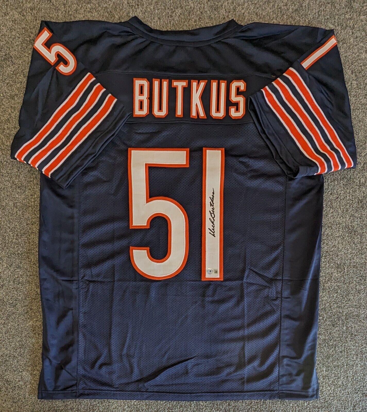 Dick Butkus Autographed and Framed Chicago Bears Jersey