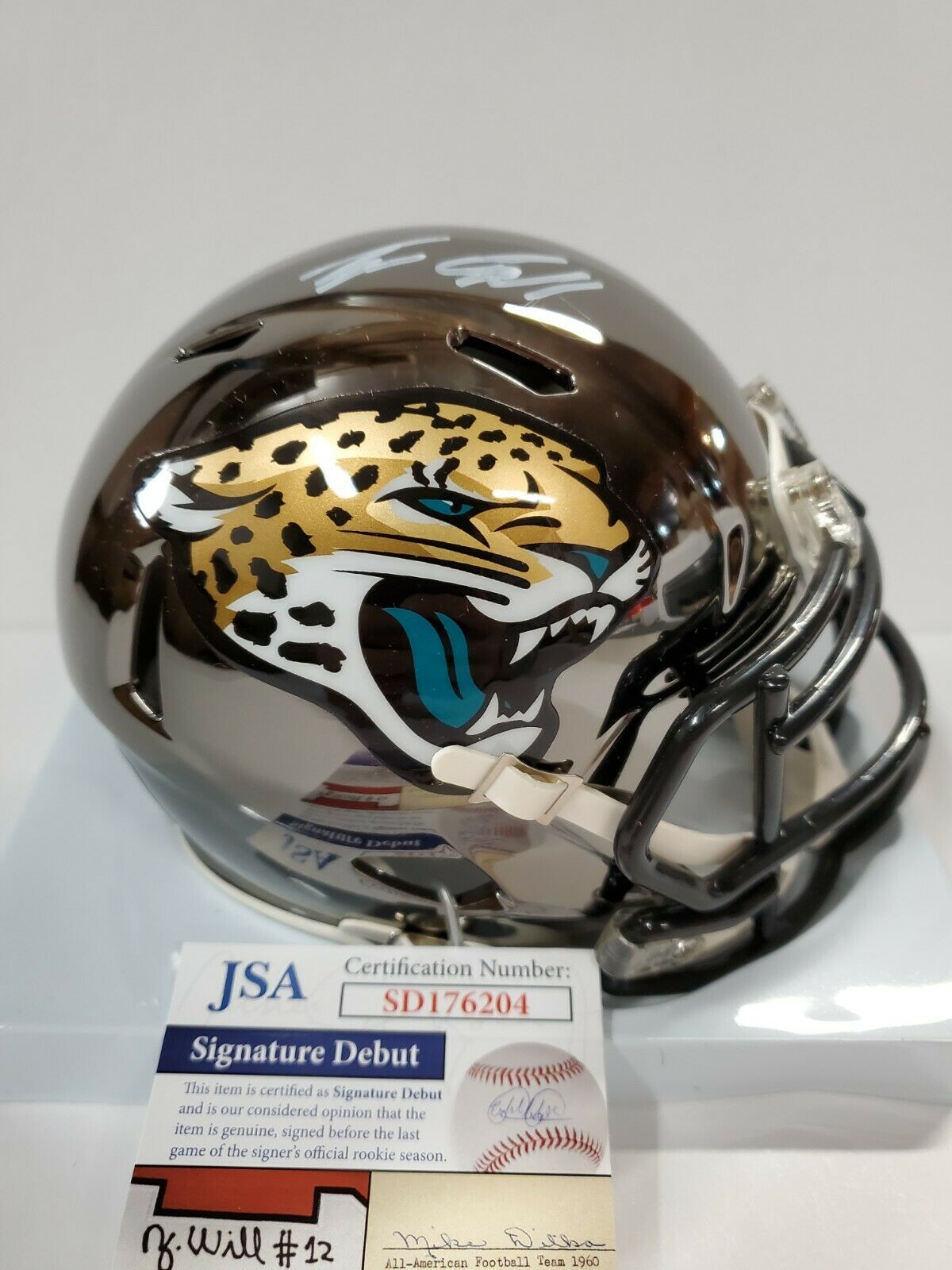 Tyson Campbell autographed mini cheapest helmet