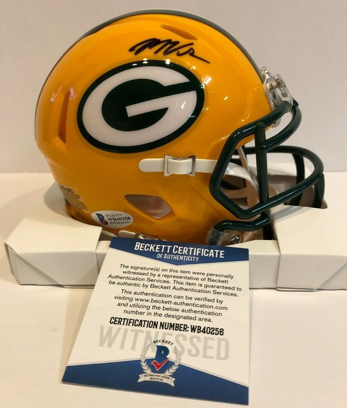 Marquez Valdes-Scantling Autographed Signed G.B. Packers Mini Helmet B –  MVP Authentics