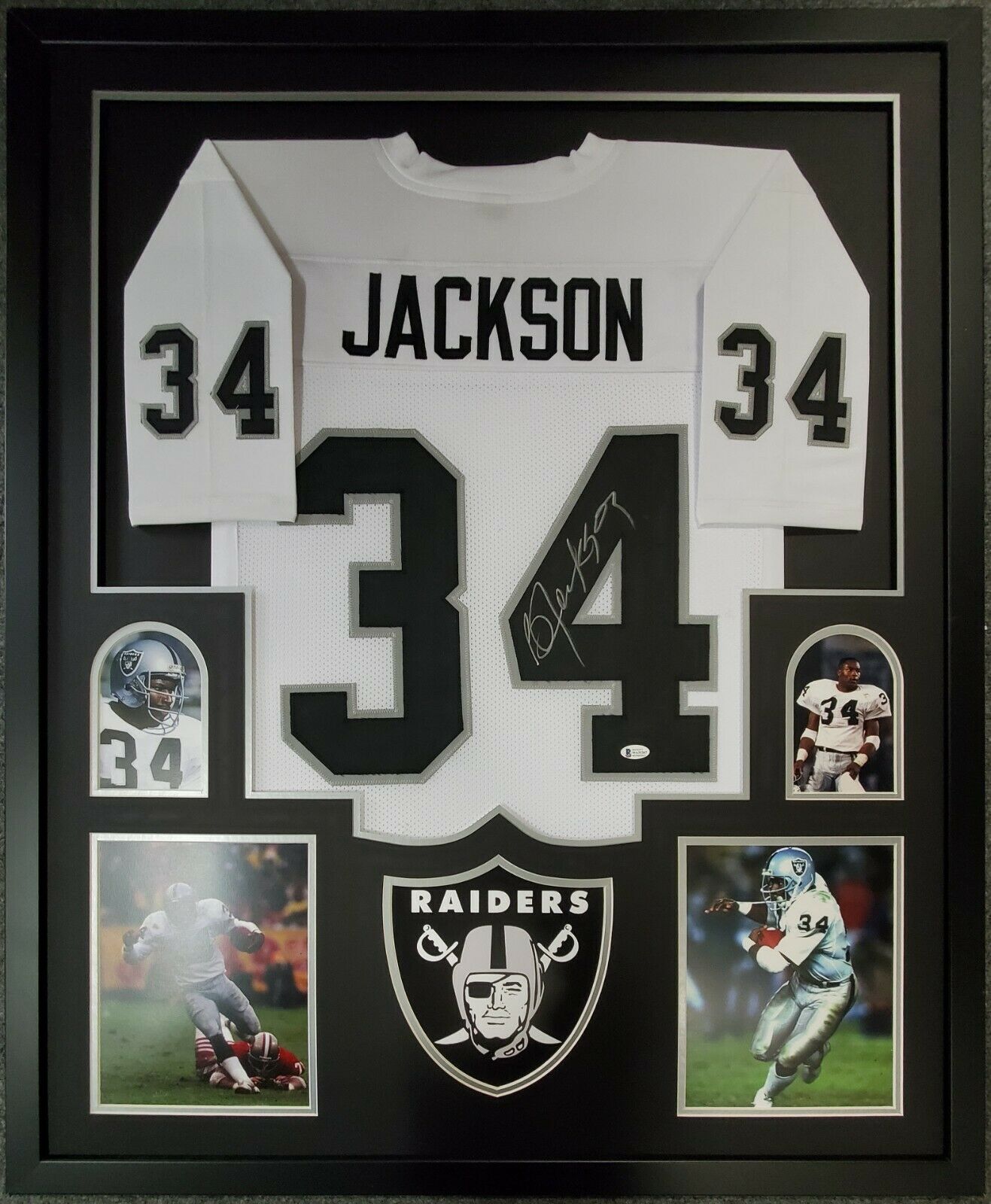 Bo Jackson Autographed Framed Royals Jersey - The Stadium Studio